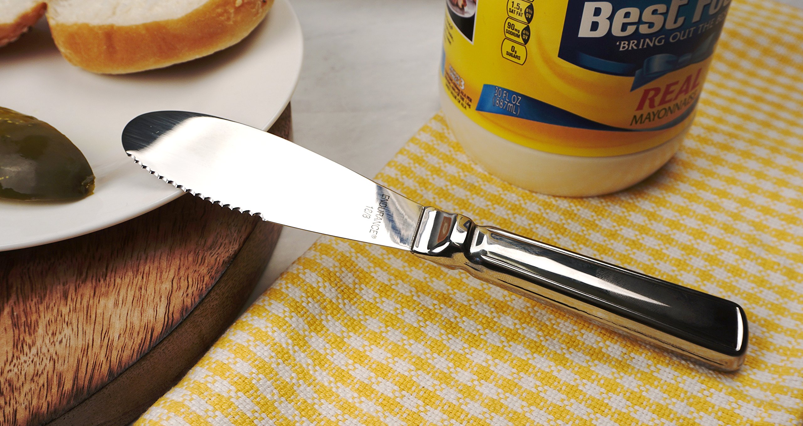 RSVP International Endurance Kitchen Collection - Stainless Steel Condiment Spreader & Utensil Set for Butter, Cheese & Jam - Perfect for Breakfast, Brunch & Entertaining