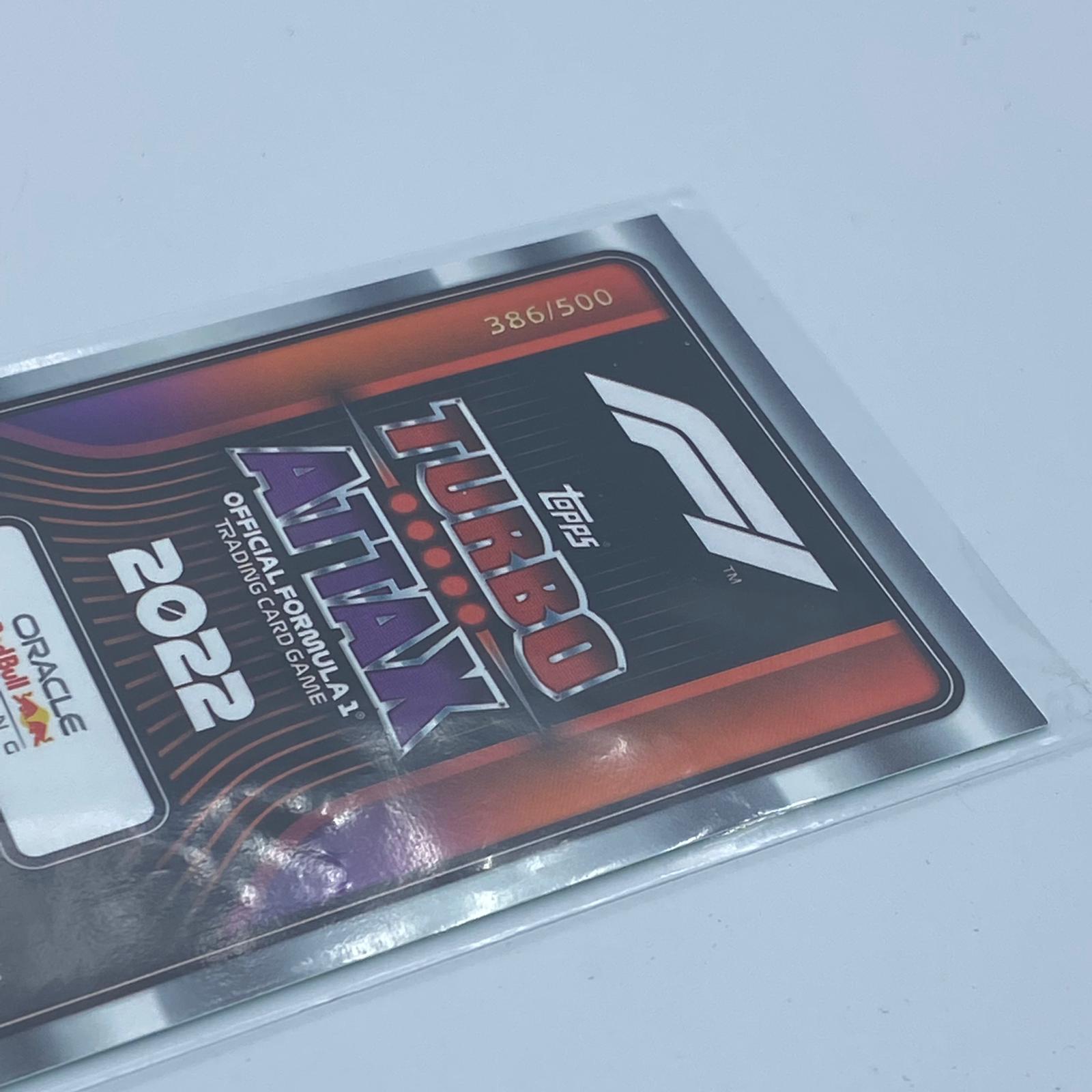 Max Verstappen #299 F1 Superstar Turbo Attax 2022 Trading Card - Limited Edition 386/500 - Perfect for F1 Fans & Collectors - Race Day Memorabilia & Sports Collectibles