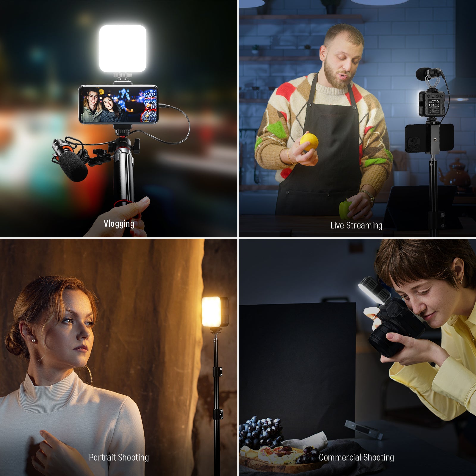 NEEWER NL 36AI Bi-Color LED Video Light - 36W Portable Photography Lighting for YouTube, Streaming & Studio - Perfect for Vlogging, Interviews & Content Creation