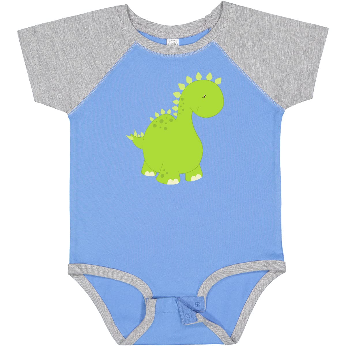 Inktastic Cute Dinosaur Baby Bodysuit - Adorable Stegosaurus Dino Onesie for Infants | Perfect for Playtime, Photo Shoots & Dinosaur-Themed Birthday Parties
