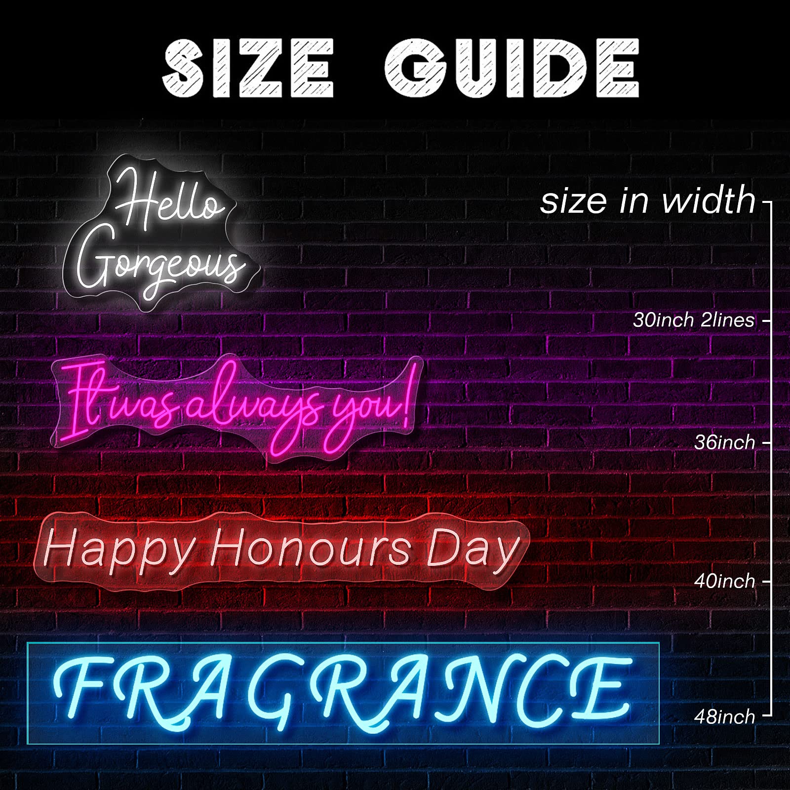 45 Inch Large Custom Neon Signs - Personalized LED Name Lights for Wall Decor, Home, Bedroom, Wedding & Party | Dimmable Lighted Letters for Birthday Gifts, Bar Logo, Business Advertising | Perfect for Wedding Backdrops, Bedroom Lighting, and Cafe Decor