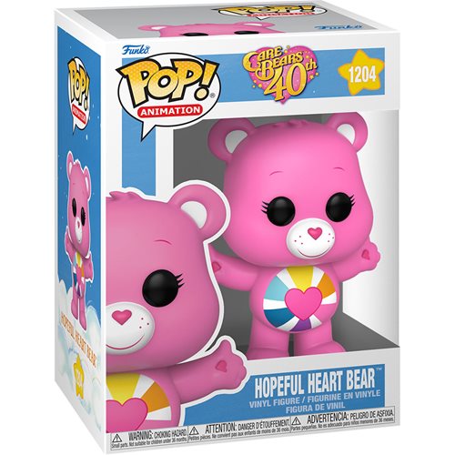 Care Bears 40th Anniversary Hopeful Heart Bear Pop! Vinyl Figure - Limited Edition Collectible [1204] - Perfect for Birthday Gifts, Kids Room Decor & Pop Culture Collections