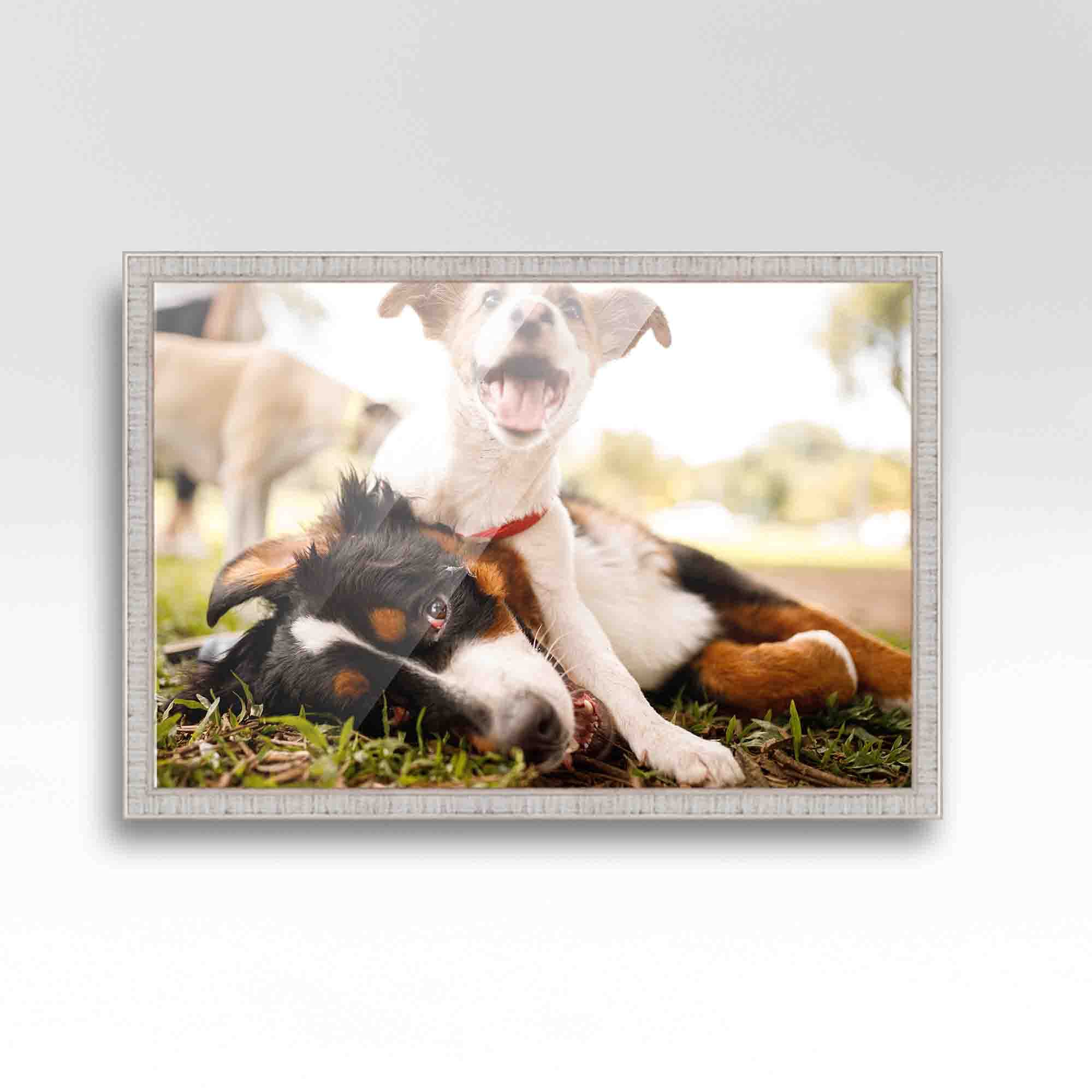Kingsley White 18x28 Wood Picture Frame with UV Acrylic, Foam Board Backing & Hanging Hardware - Perfect for Wall Art, Family Photos & Home Decor