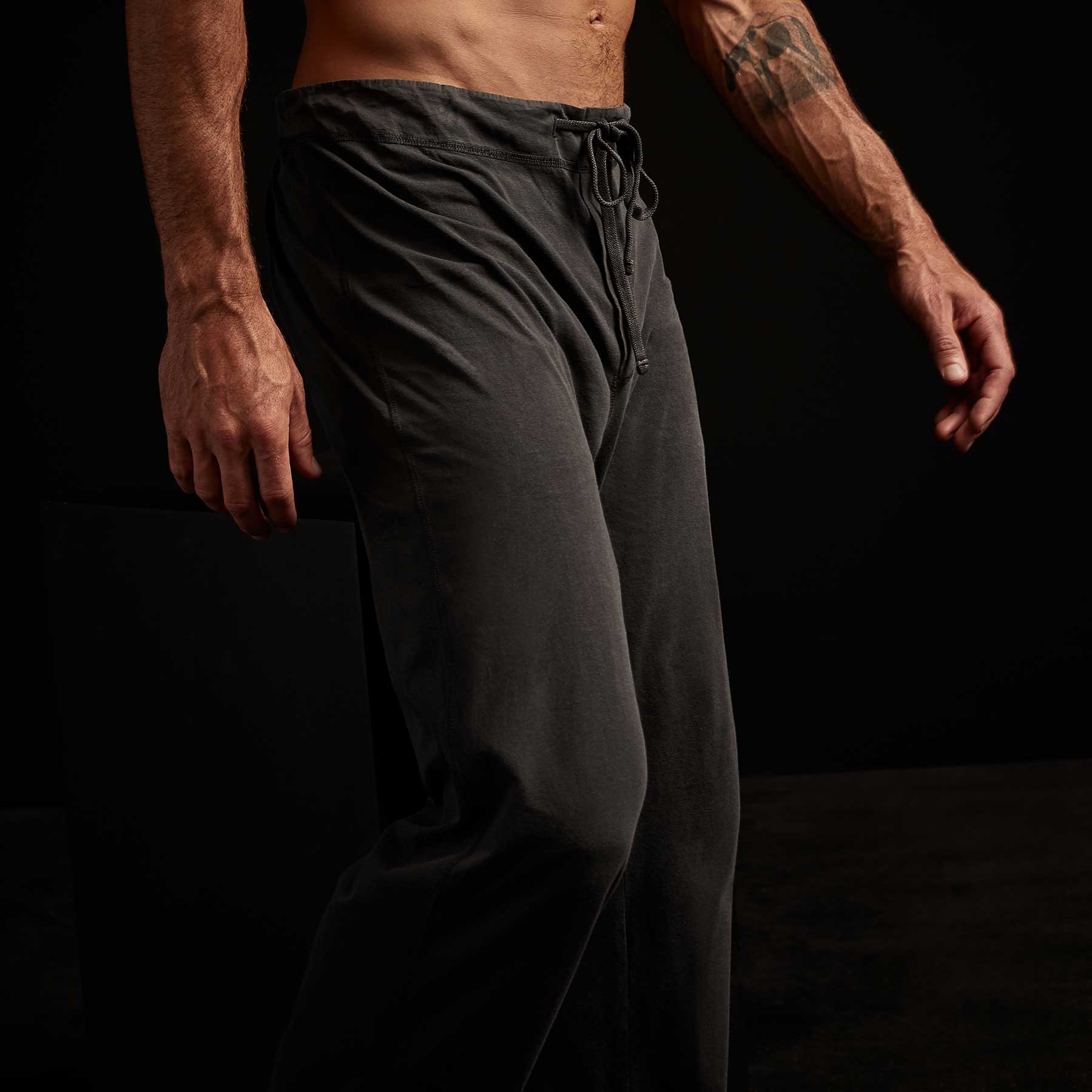 Comfortable Jersey Pajama Pants - Carbon Pigment Color for Women & Men | Soft Sleepwear for Lounge & Relaxation at Home