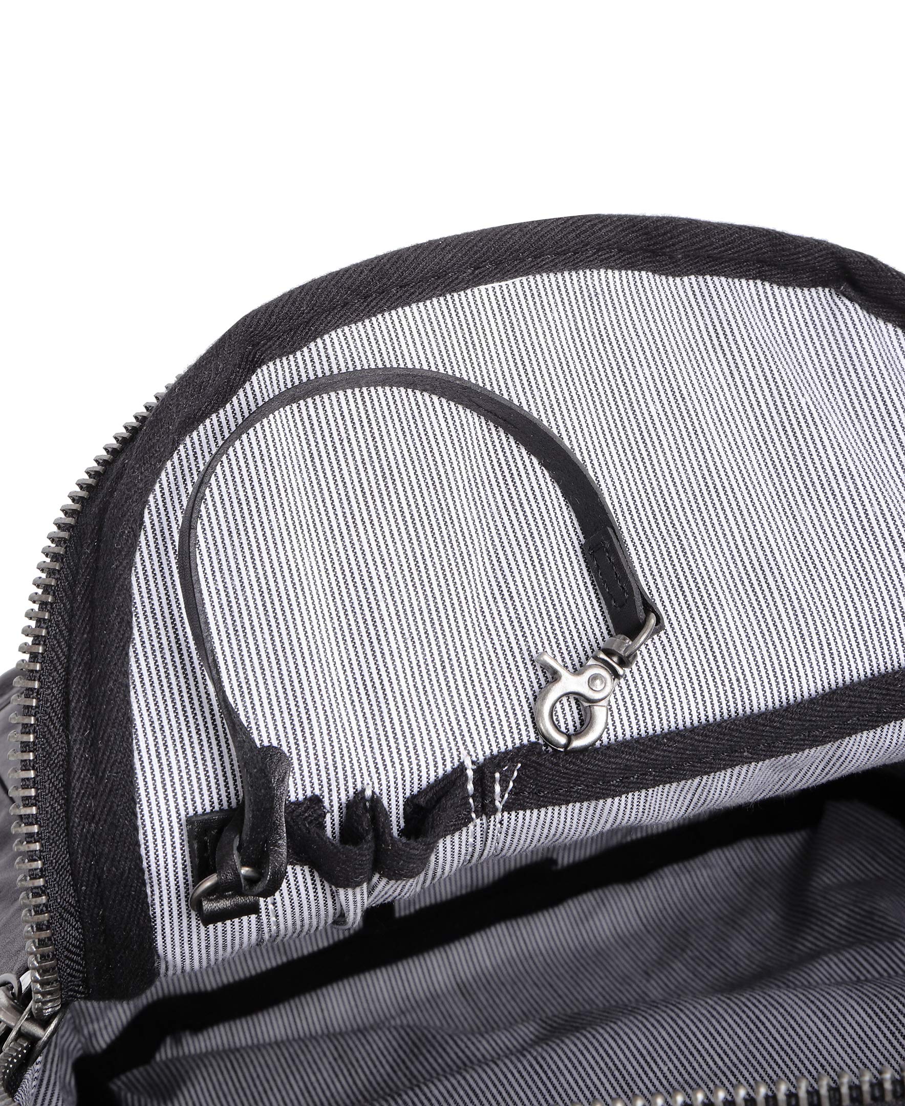 Genuine Leather Studded Backpack for Women & Men - Stylish Black Gothic Punk Shoulder Bag for School, Travel & Daily Use