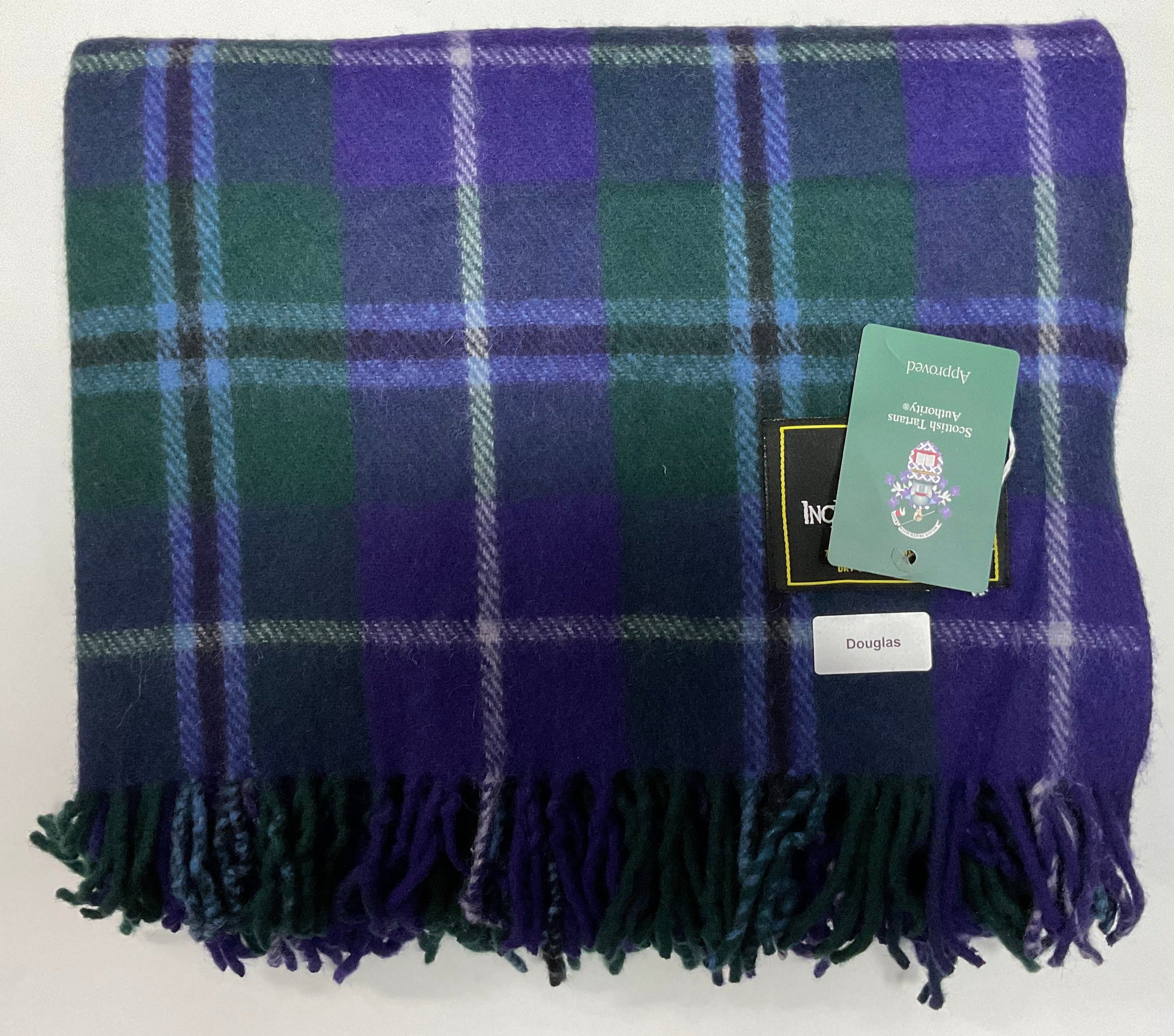 Premium Douglas Tartan Plaid Rug - Soft & Durable Wool Blend for Living Room, Bedroom, or Office Decor - Traditional Scottish Style Home Accent