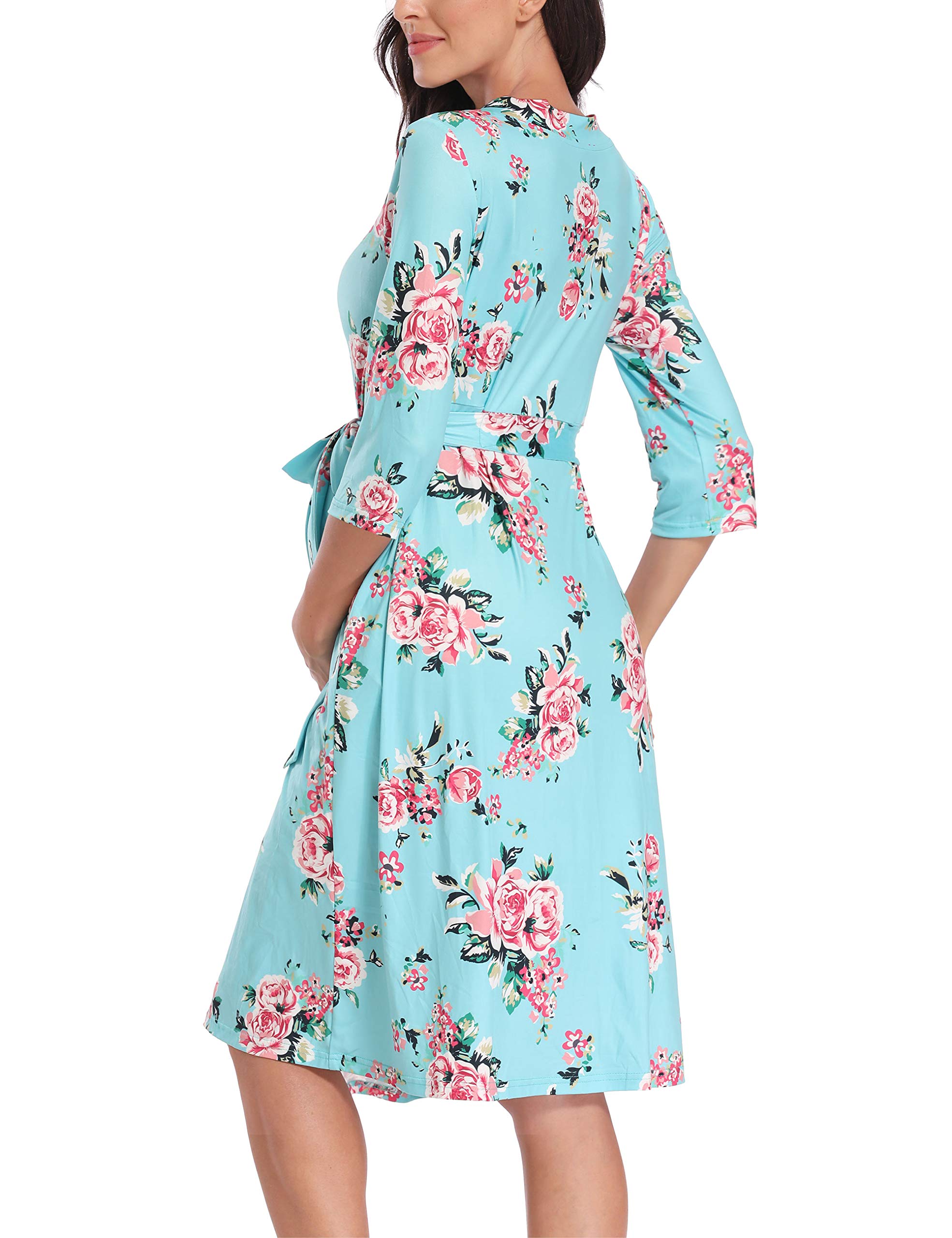 Peauty Maternity Hospital Gown - Soft Labor & Delivery Nursing Robe for Pregnancy, Postpartum & Breastfeeding - Comfortable Hospital Sleepwear for New Moms (Perfect for Hospital Stay, Nursing & Recovery)