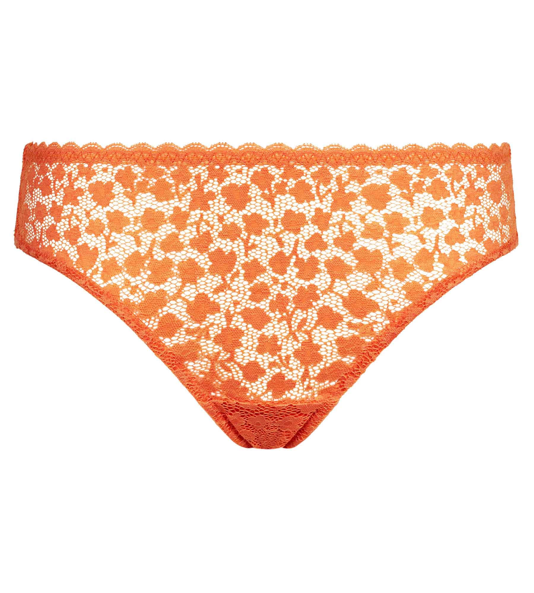 Orange Daisy Lace Floral Midi Culotte Skirt for Women - Elegant Summer Dressy Outfit for Date Night & Garden Parties