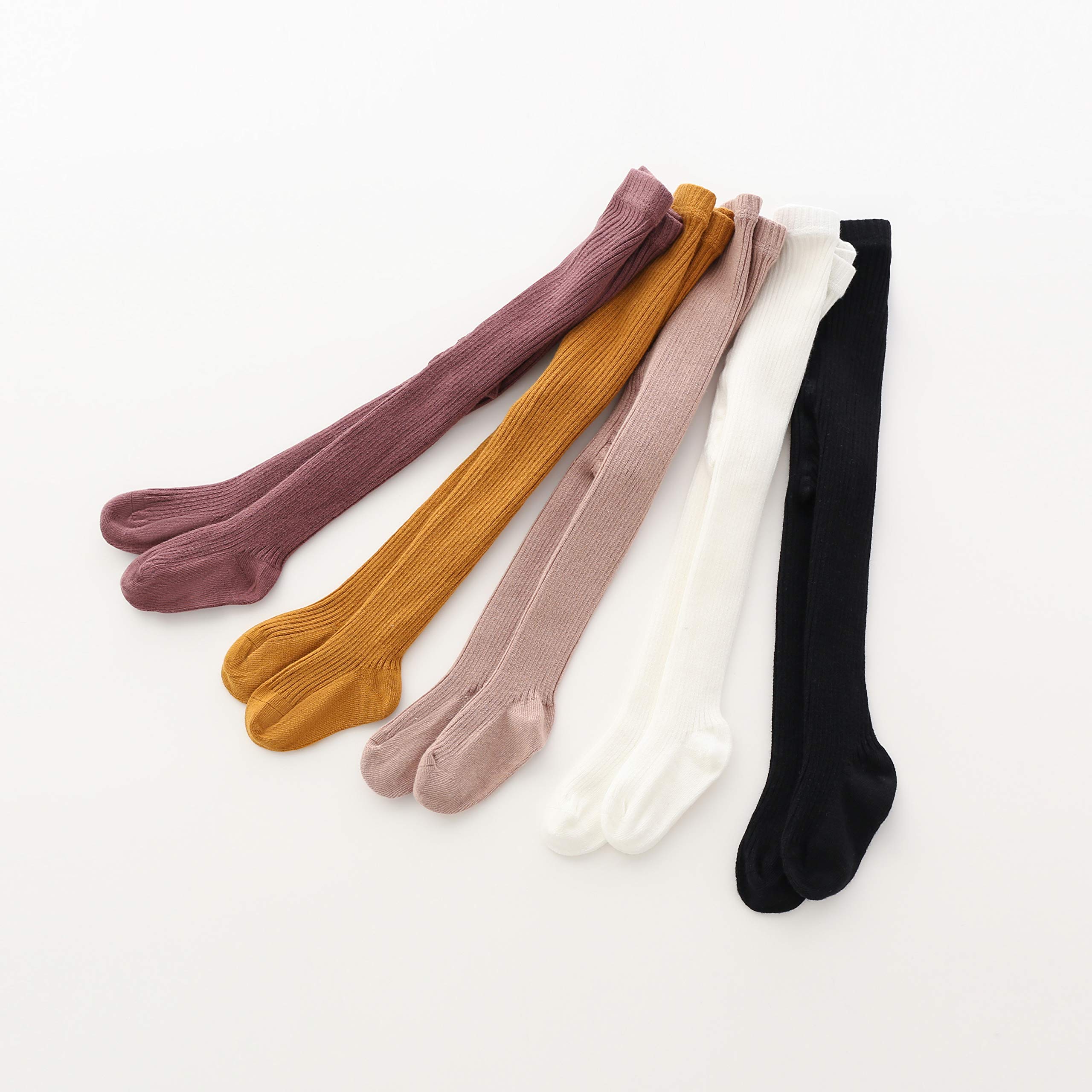 CECORC Baby Girls Cable Knit Leggings - Thick Cotton Tights for Toddlers 1-10T - Warm Winter Stockings for Infants | Perfect for Playdates, Daycare & Cold Weather Outfits