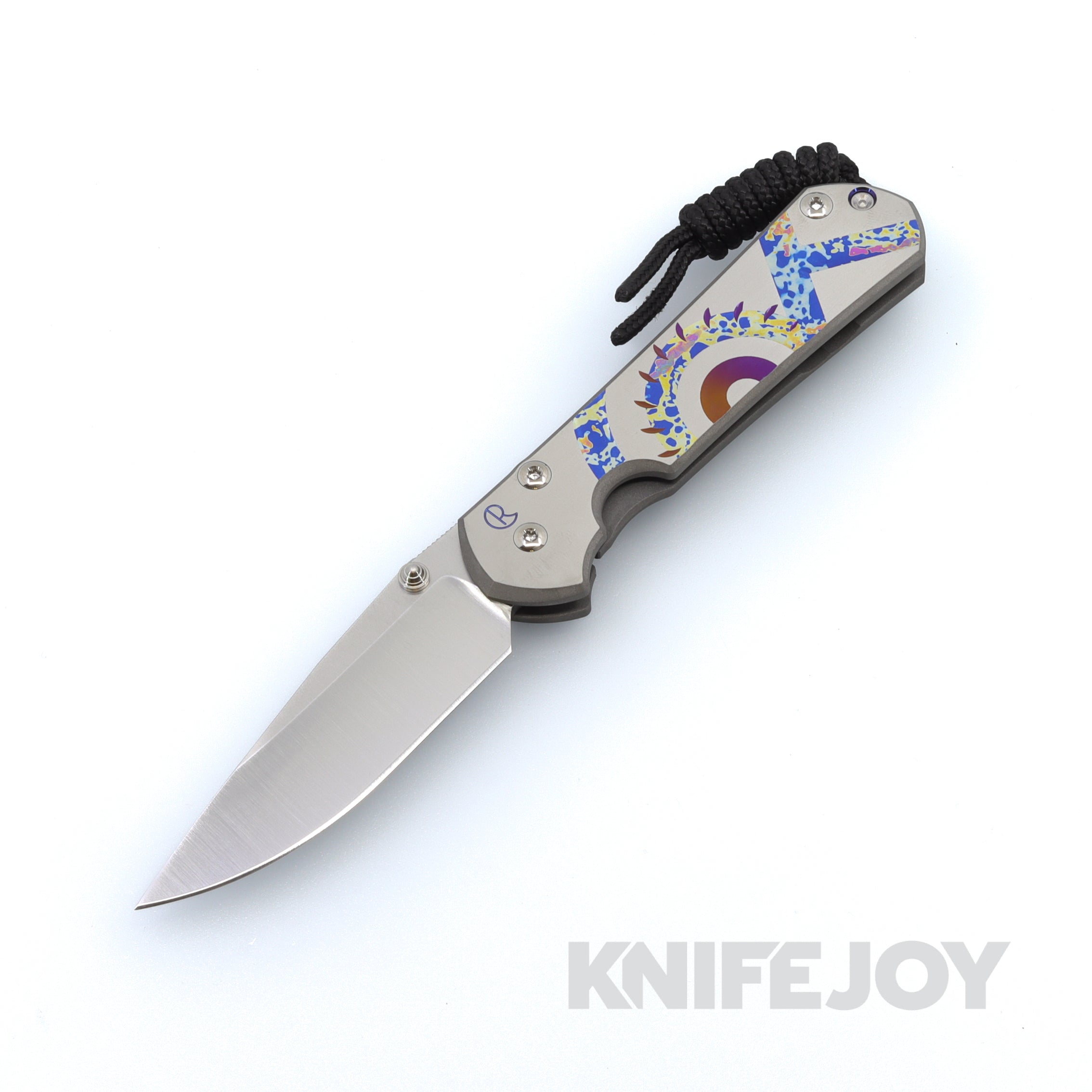 Chris Reeve Knives Small Sebenza 31 Drop Point Folding Knife - Magnacut Blade & Titanium Handles with Unique Graphic | EDC, Camping, Hunting, Outdoor Survival Gear