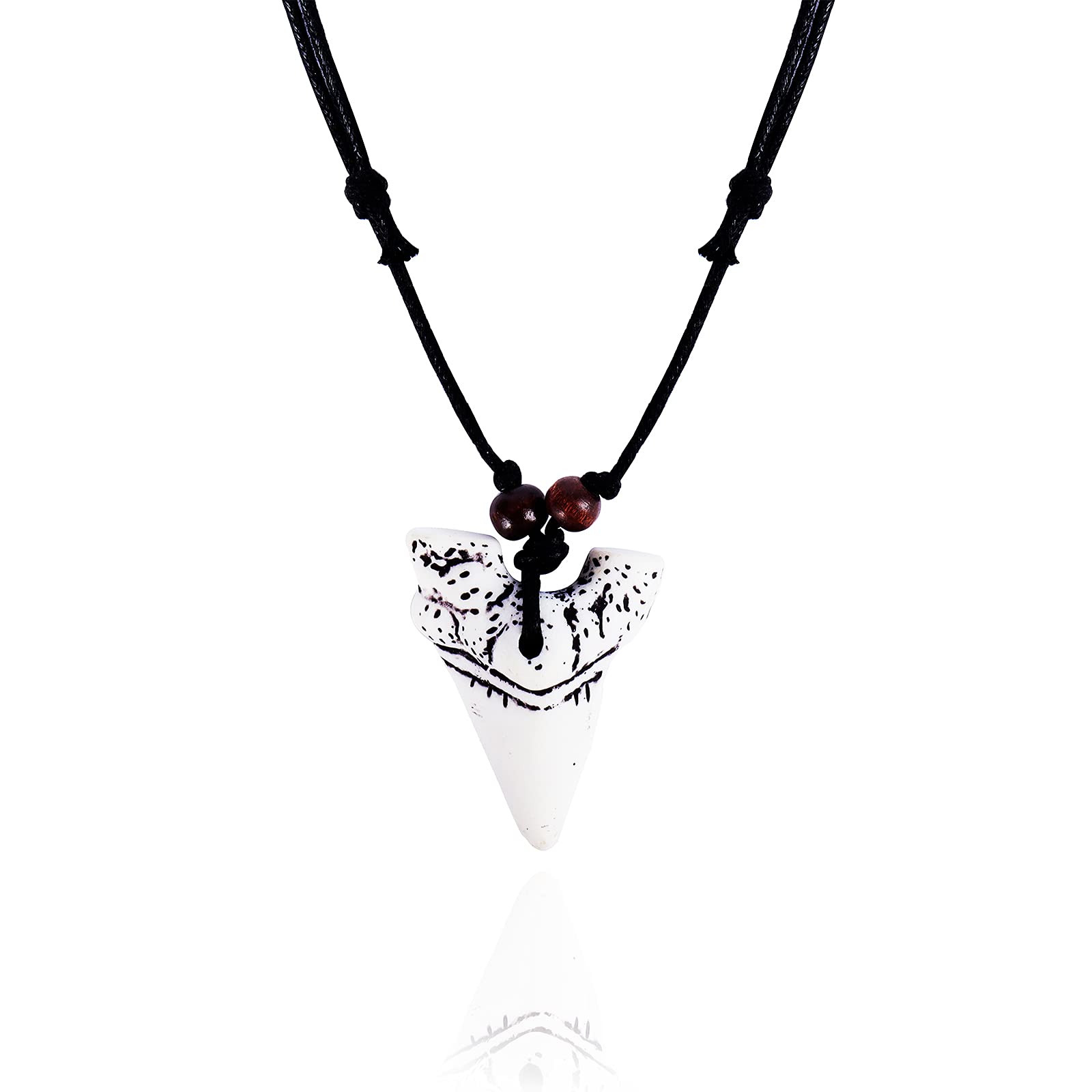 Shark Tooth Necklace for Men & Women - Cool Surfer Jewelry, Beach Style Pendant for Boys & Girls | Perfect for Surfing, Beach Parties & Fashion Accessories