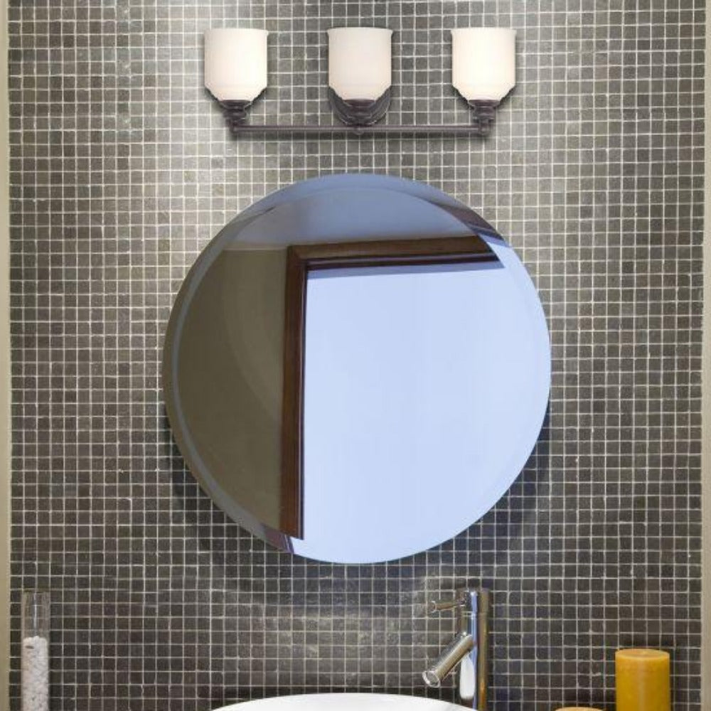 Magen 3-Light Bathroom Vanity Lighting Fixture - Modern LED Mirror Lights for Makeup & Shaving - Perfect for Home Bathroom, Dressing Room & Salon