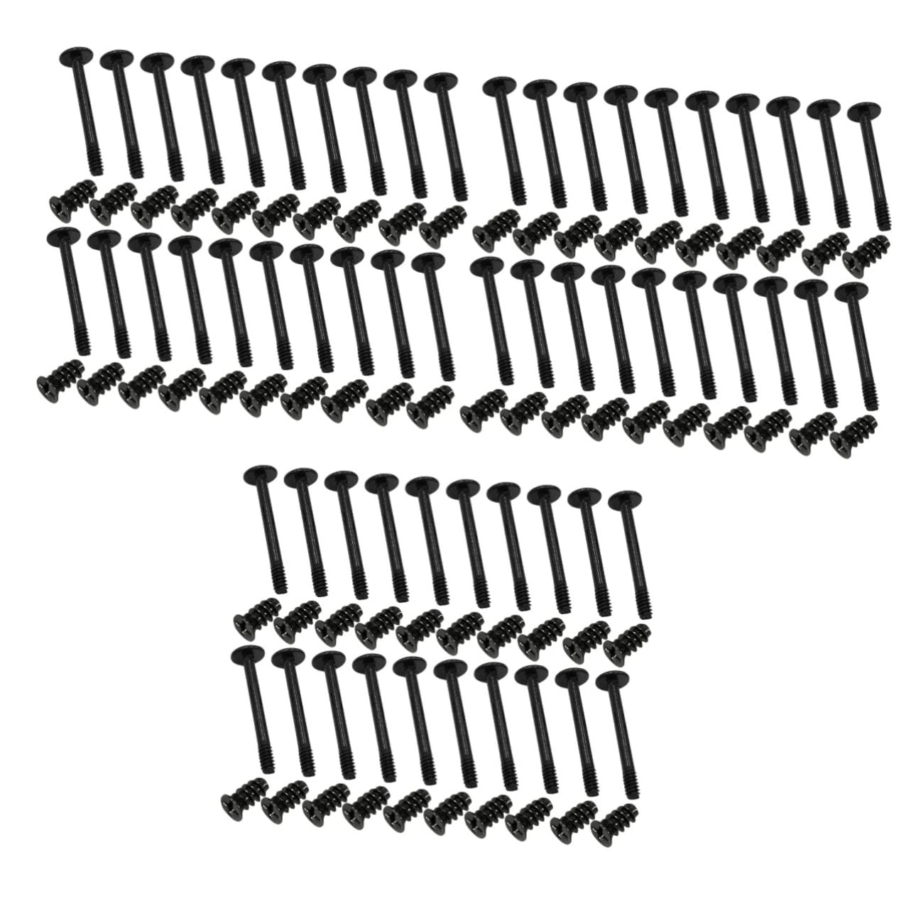 TEHAUX 3 Sets Computer Case Fan Screw Kit - Self Tapping Bolts & Nuts for PC Cooling Fans - Perfect for PC Builds, Gaming Rigs, and DIY Computer Upgrades