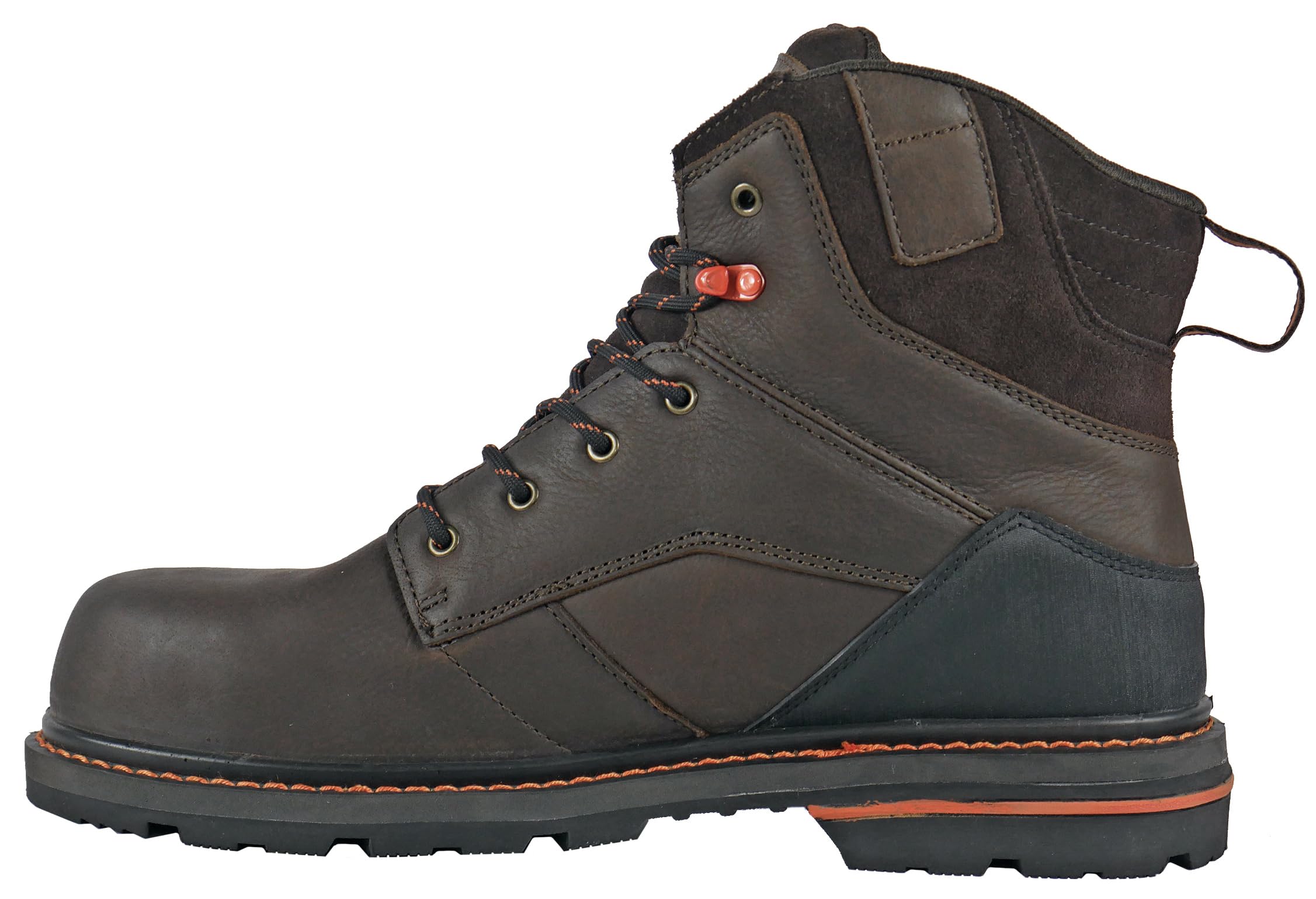 Carson 6 Inch Composite Safety Toe Work Boots for Men - Big Sizes (10-15) - Lightweight & Comfortable for Construction, Warehouse & Outdoor Work