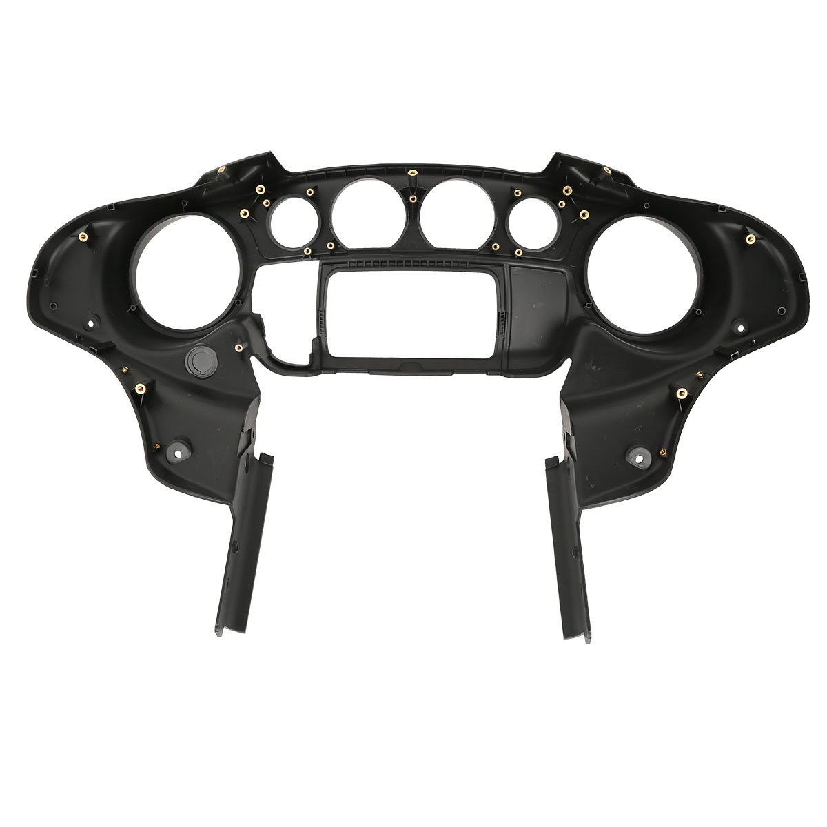 **Black Front Outer with Inner Batwing Upper Fairing Cowl for 2014-2023 Harley Davidson Touring Electra Glide, Street Glide & Trike Models – Perfect for Wind Protection & Custom Styling**