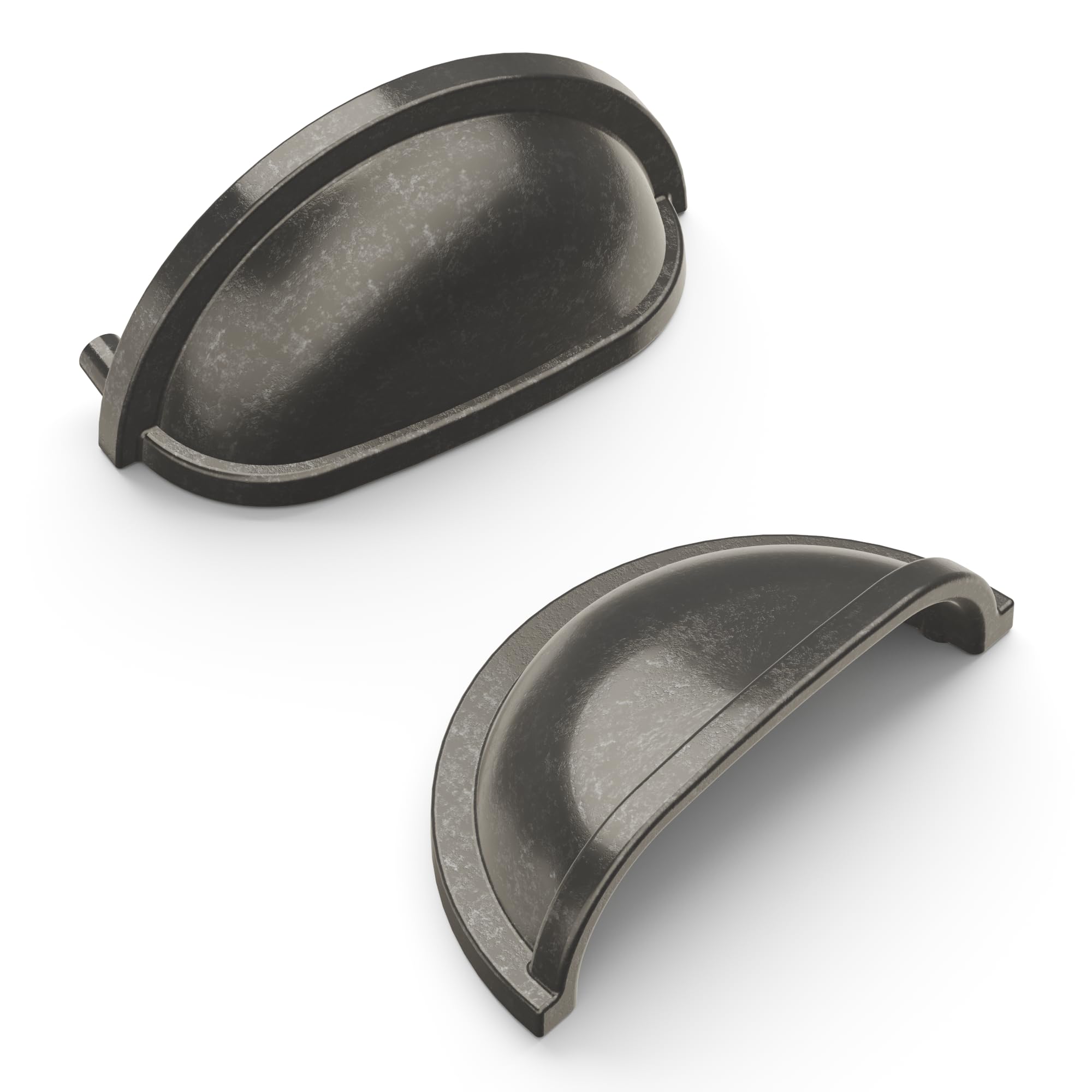 Hickory Hardware 1 Pack Solid Core Kitchen Cabinet Pulls - Luxury Black Nickel Cabinet Handles for Doors & Dresser Drawers (3 Inch Hole Center, Williamsburg Collection) - Perfect for Modern Kitchens, Bathrooms & Home Renovation Projects