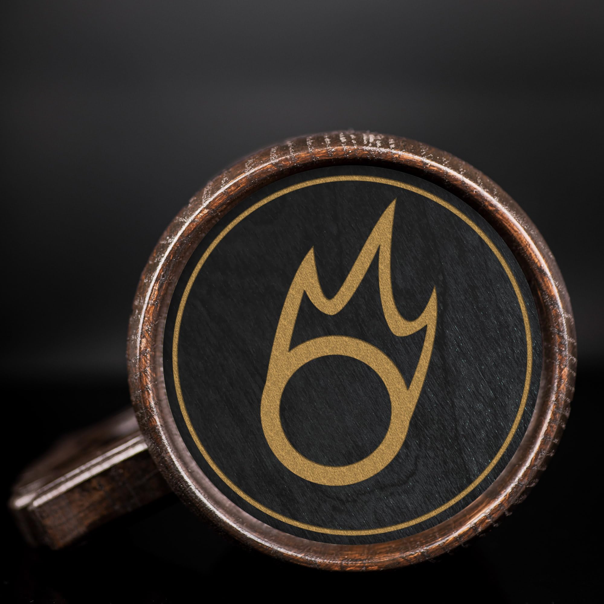 FF XIV Black Mage Custom Beer Mug - Personalized Stein & Wooden Tankard - Unique Gamer Geek Gift for Men, Dad, Father - Perfect for Anniversary, Birthday & Wedding - Great for Gaming Parties, D&D Nights & Fantasy Themed Events