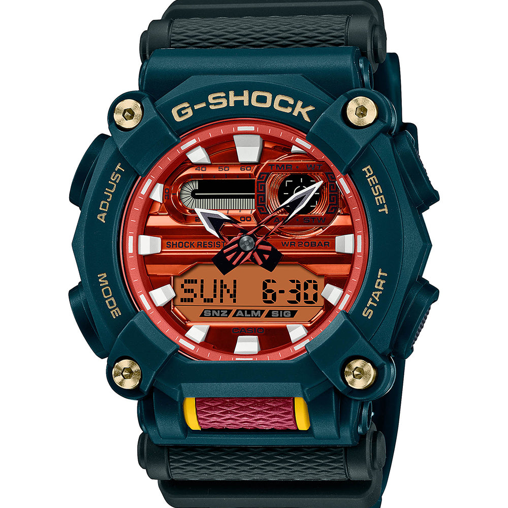 G Shock GA900DBR-3 Far East Pop Street Series Digital Watch - Stylish & Durable for Outdoor Sports, Hiking & Urban Fashion