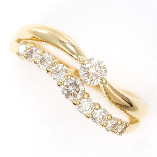 18K Yellow Gold Diamond Ring for Women - Elegant Wedding, Engagement & Anniversary Jewelry Gift - Perfect for Special Occasions