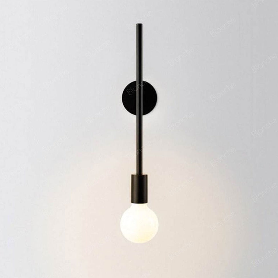 Modern Glass & Metal Wall Light Fixture - Sleek Indoor/Outdoor Sconce for Living Room, Bedroom, Patio, Hallway - Energy Efficient LED Compatible