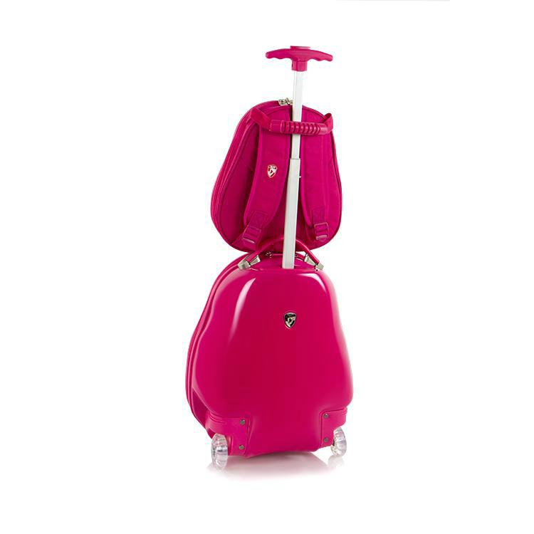 Heys Travel Tots Kids Luggage and Backpack Set - Lightweight Carry-On Suitcase with Matching Backpack for Toddler Airplane Travel, School Trips & Family Vacations