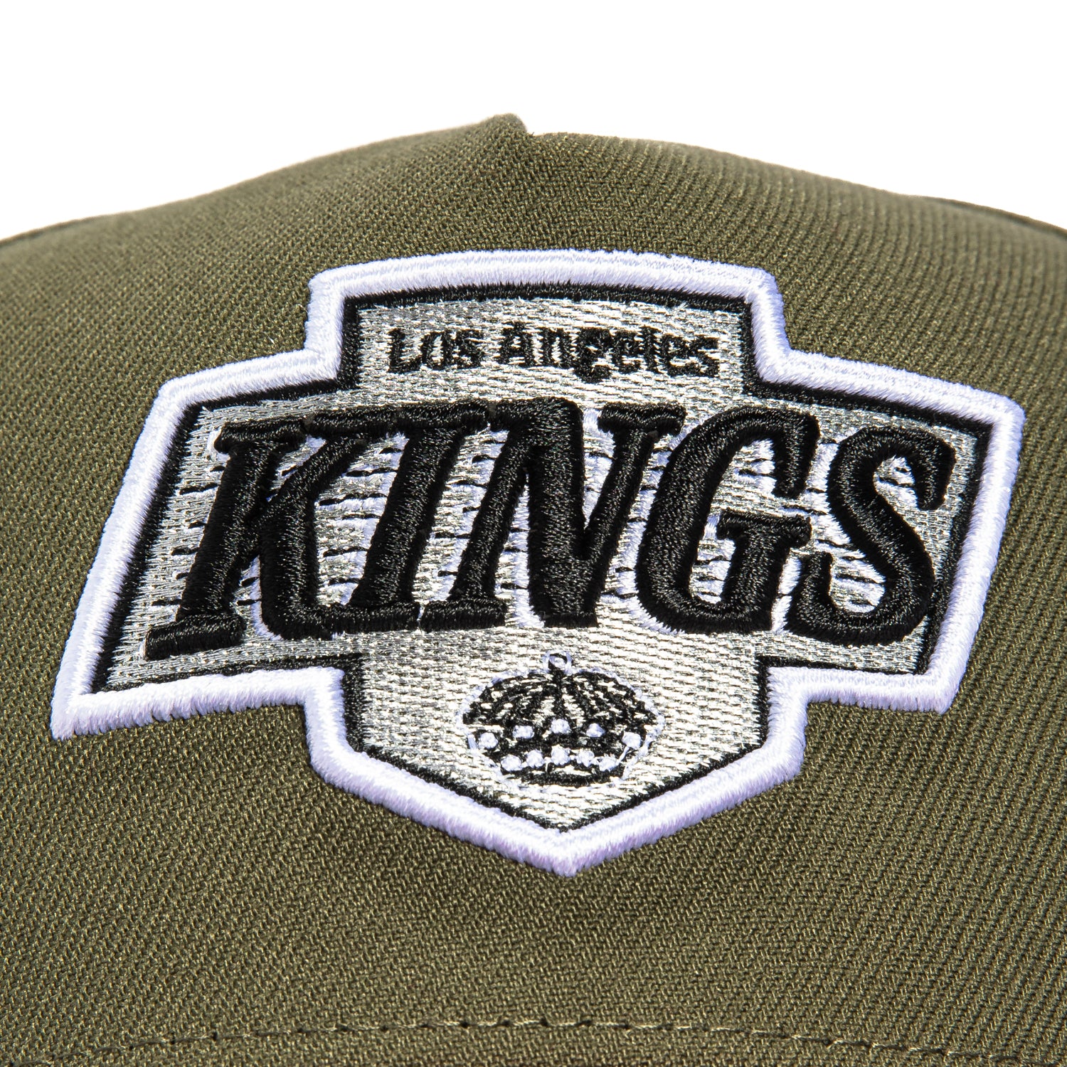 New Era 9Forty A-Frame Los Angeles Kings Logo Patch Snapback Hat - Olive & Cardinal | Official NHL Licensed Baseball Cap for Men & Women | Perfect for Sports Fans, Streetwear & Casual Outfits
