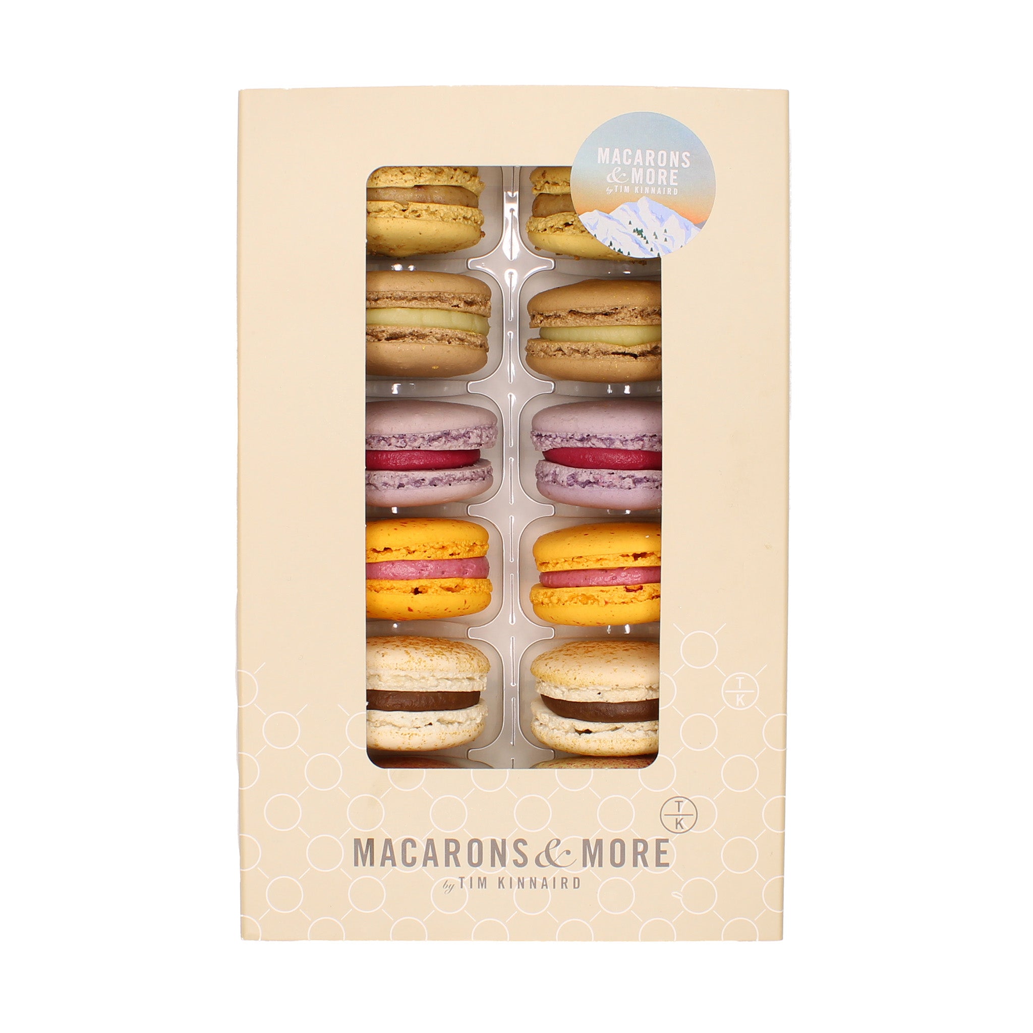 Delicious Festive Macaron Assortment - Box of 12 Colorful French Cookies | Perfect for Holidays, Parties & Gift Giving