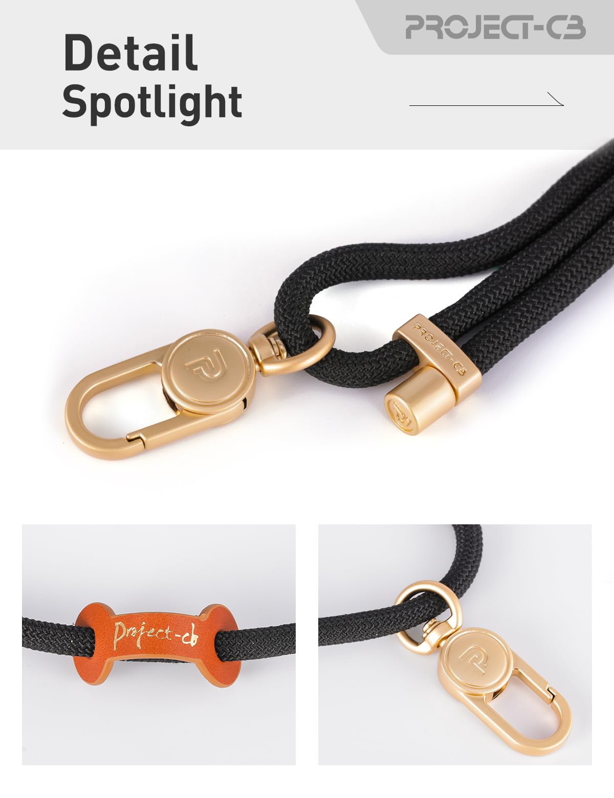 Project-CB Adjustable Phone Lanyard with Tether Tab - Crossbody Strap for Secure Neck & Shoulder Wear - Perfect for Work, Travel, and Outdoor Activities