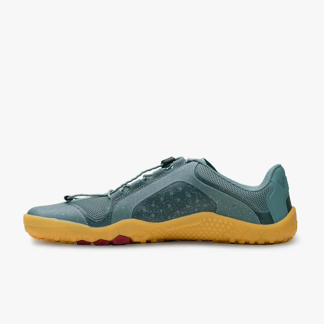 Vivobarefoot Women's Primus Trail II FG Barefoot Shoes - Sea Green | Minimalist Trail Running & Hiking Shoes for Women | Outdoor Adventure & Fitness Activities