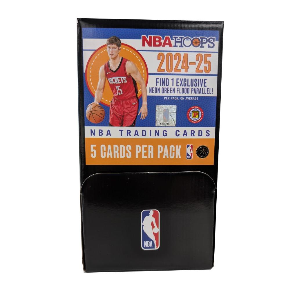 2024-2025 Hoops Basketball Gravity Feed Trading Cards - 5 Cards per Pack - Perfect for Collectors, Fans & Fantasy Sports Enthusiasts