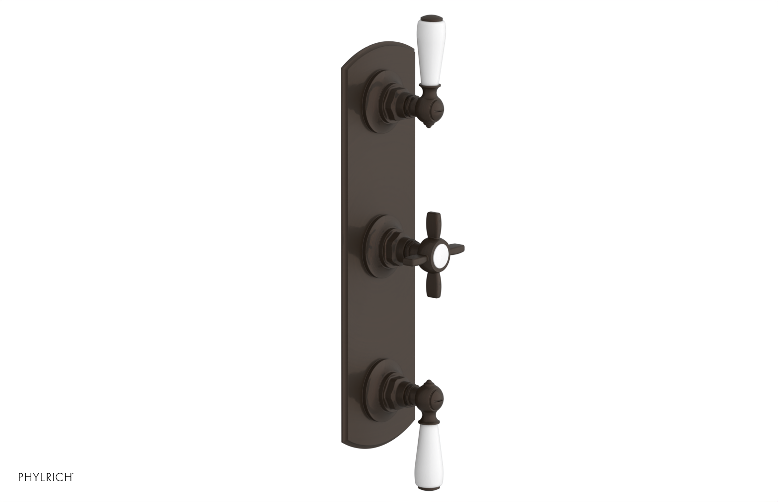 Jamestown Thermostatic Shower Valve with Dual Volume Control - White Accents (Model 4-740) | Perfect for Modern Bathroom Renovations & Spa-Like Shower Experiences