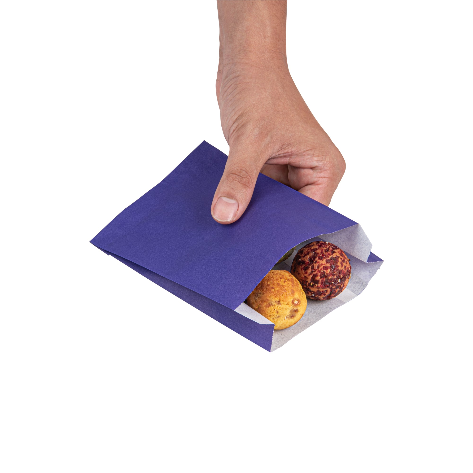 Purple French Fry Bags 4.25