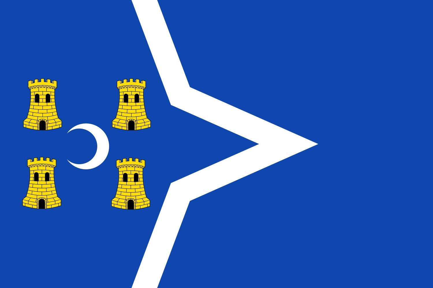 XL Flag Puebla de Híjar - Municipal de La Puebla de Híjar Teruel Blue Cloth Landscape Flag 120x180cm (4x6ft) 2.16m² | 23sqft - 100% Made in Germany - Perfect for Outdoor Decor, Garden Flags & Patriotic Displays