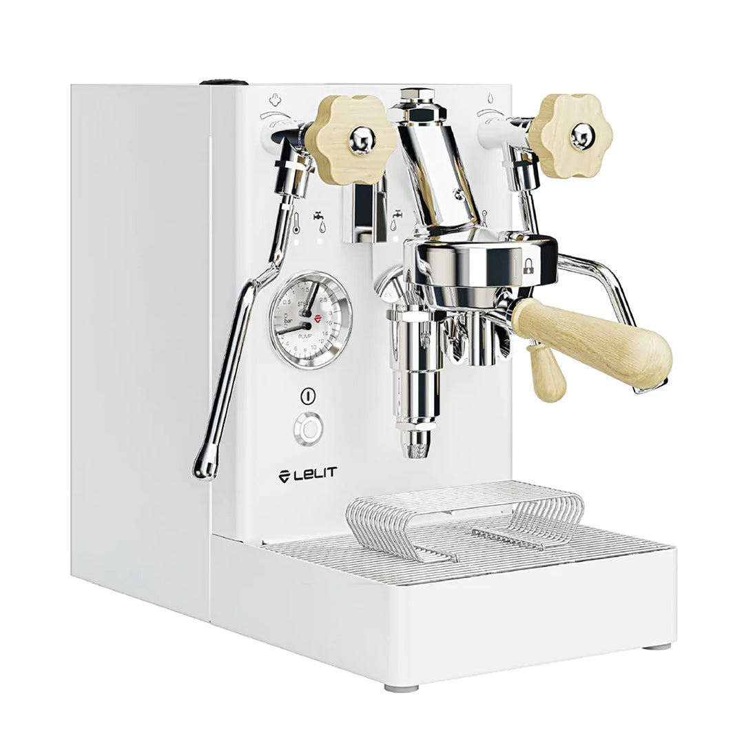 Lelit Mara X White Espresso Machine (V2) - Professional Home Barista Coffee Maker with PID Temperature Control - Perfect for Coffee Shops, Home Kitchens & Office Break Rooms #LEPL62XCW