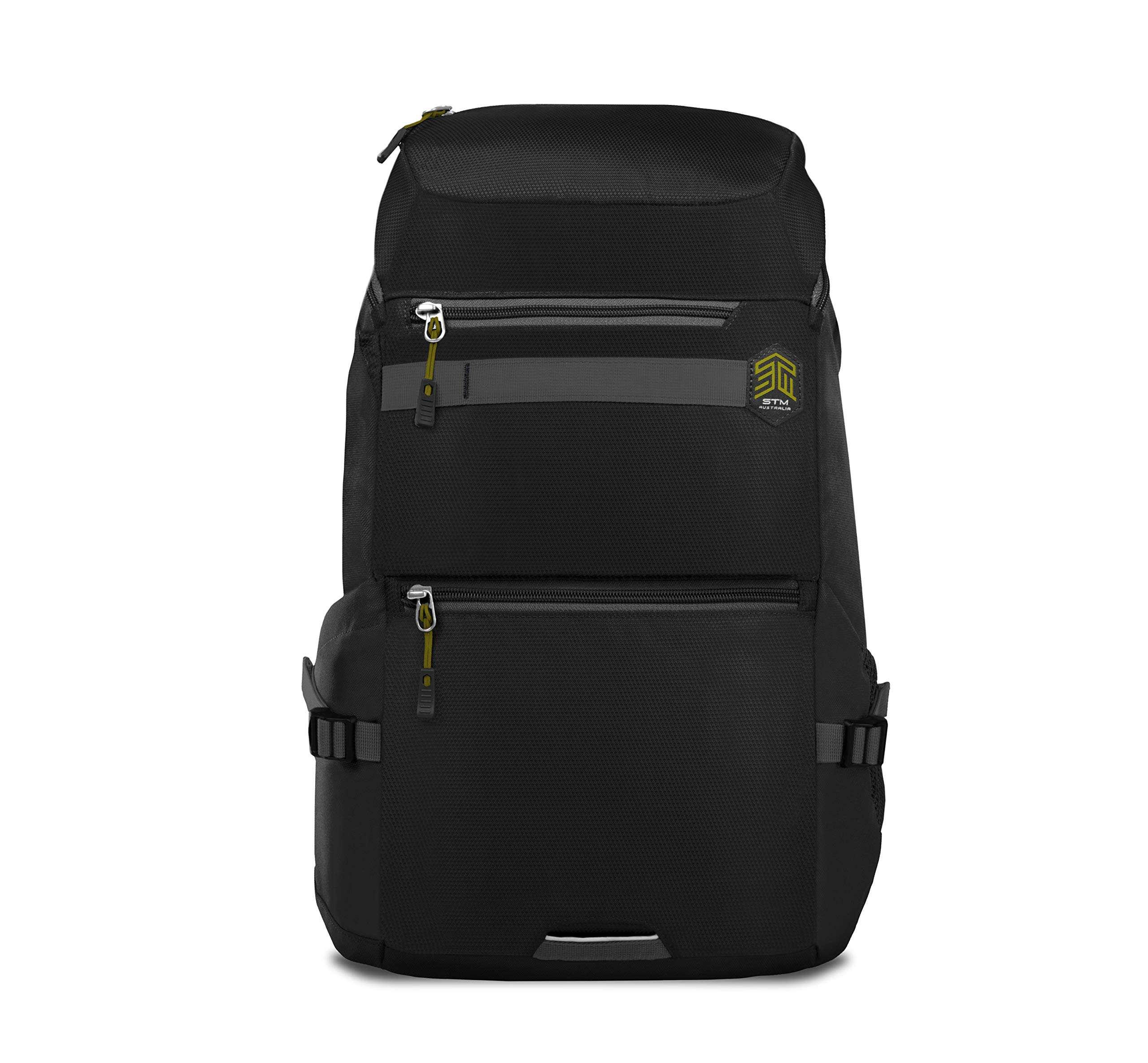 STM Drifter Backpack - Waterproof 15-Inch Laptop & Tablet Bag with Padded Compartment, USB Charging Port & Anti-Theft Design (Black) - Perfect for Work, Travel & College Students