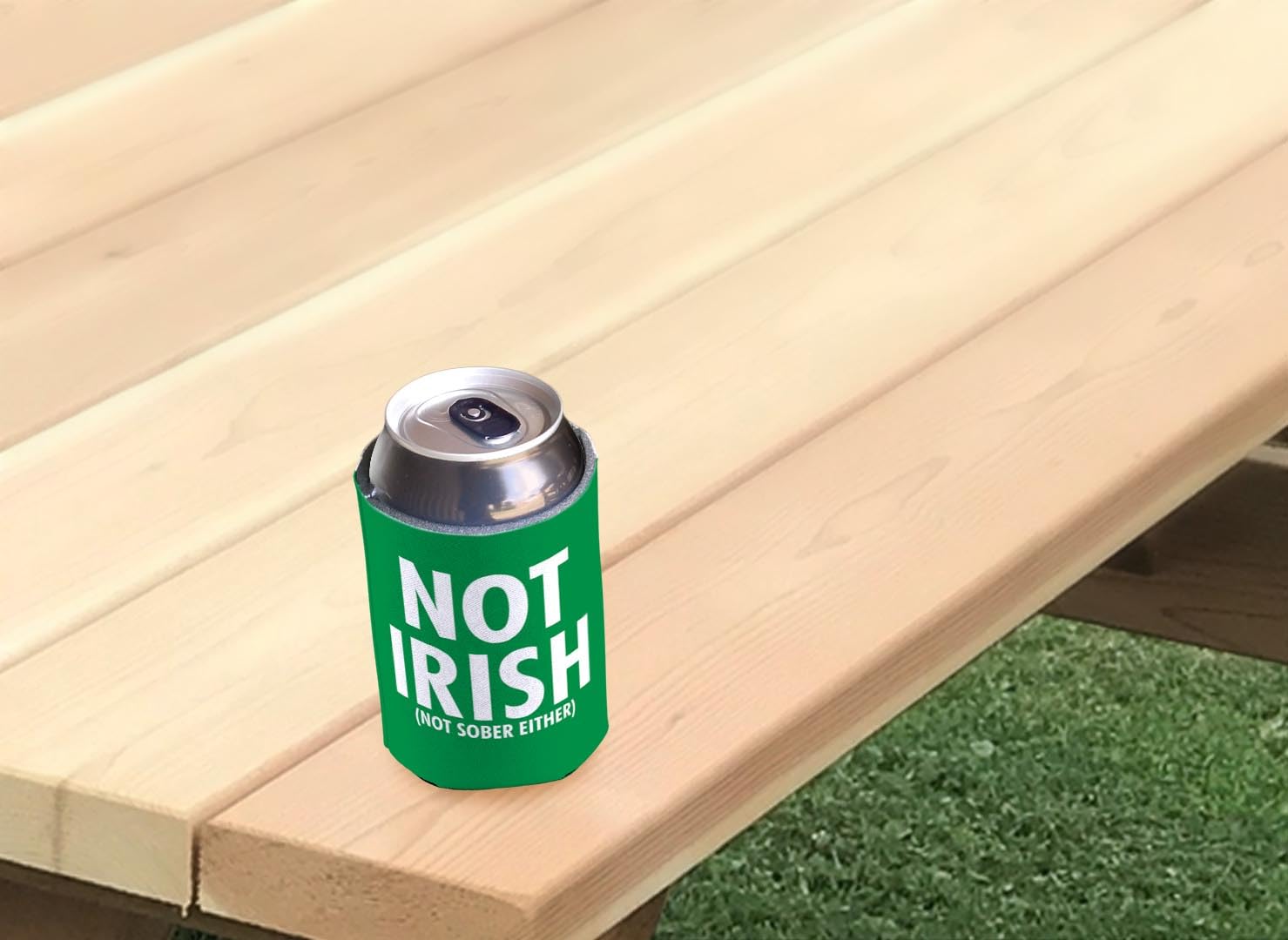 St. Patrick's Day Party Supplies - 48-Pack Drink Can Coolers for Beer & Soda - Irish Themed Insulated Sleeves for Bar, Pub & Home Celebrations