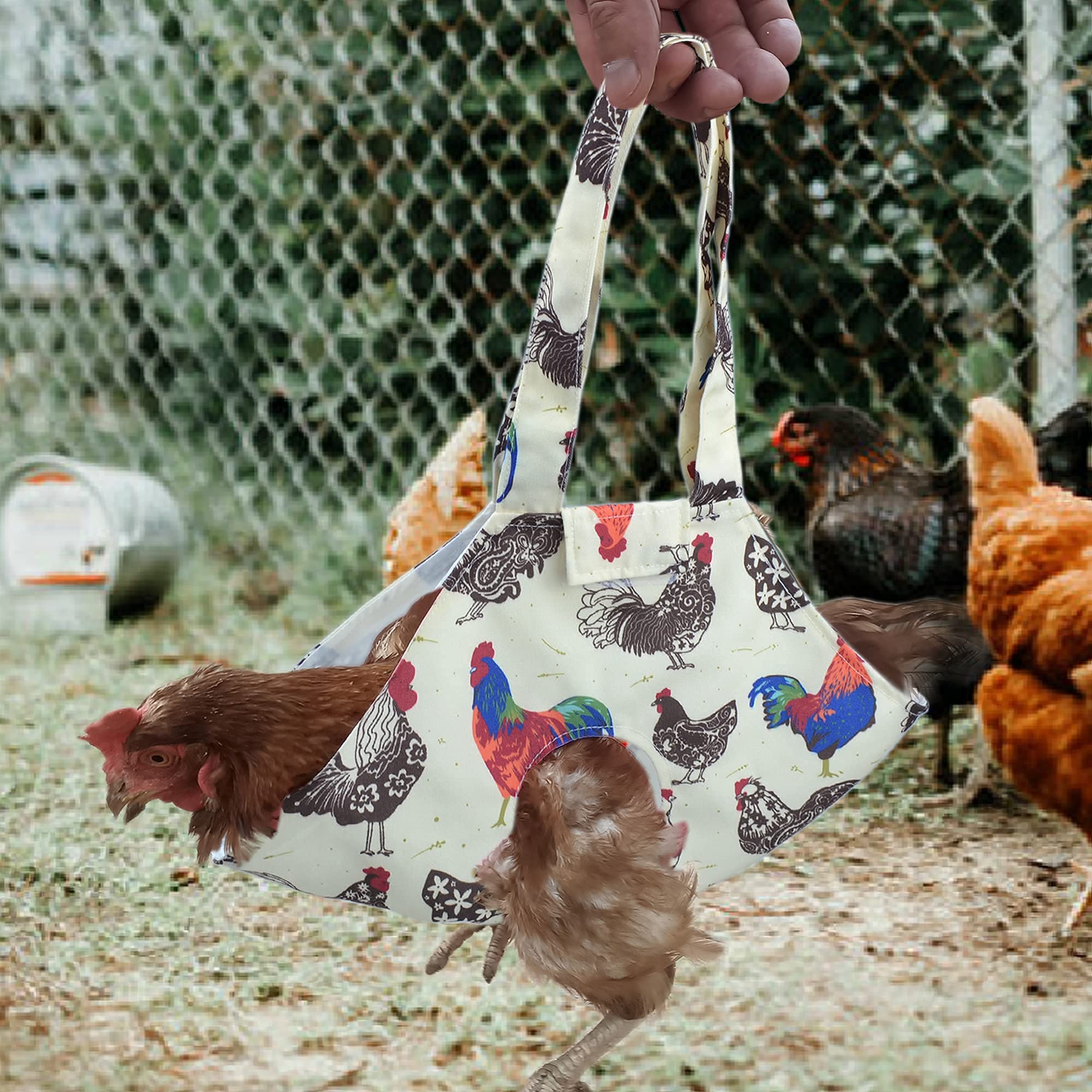 Premium Chicken Holder Sling Bag - Durable Poultry Carrier for Roosters, Hens & Birds - Ideal for Travel, Transport & Farm Use