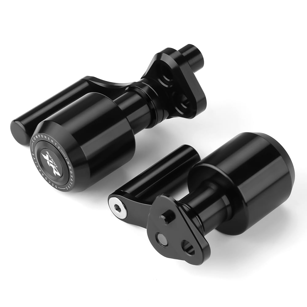 BMW S1000XR Motorcycle Frame Sliders (2020-2023) - Crash Protection Pads with LED Spotlight Bracket | Anti-Collision & Drop Protection | Durable Black Accessories for Adventure Riding & Urban Commuting
