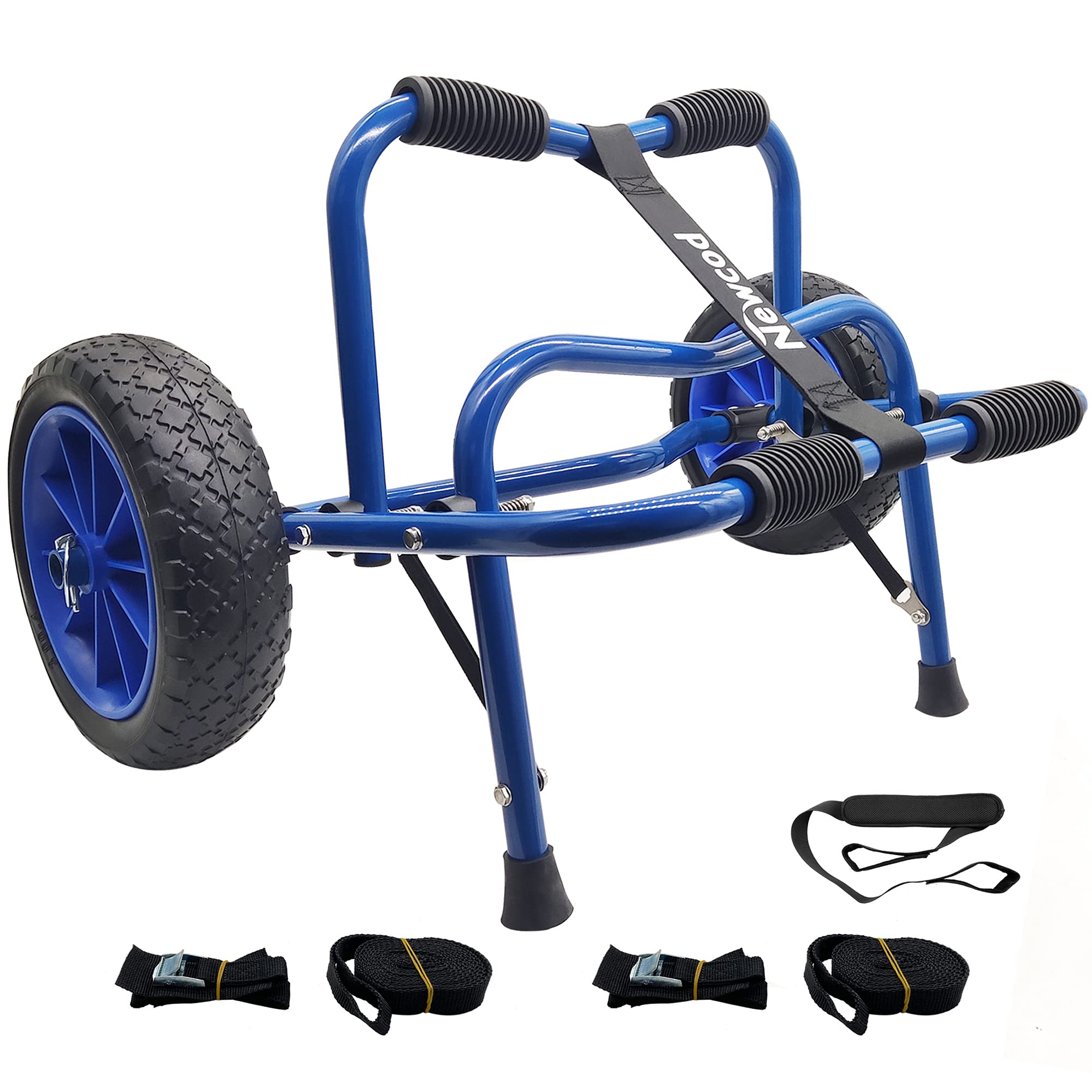 Newcod Kayak Cart - Heavy Duty Kayak Dolly for Easy Transport of Kayaks, Canoes & SUP Paddle Boards - Perfect for Beach, Lake & Outdoor Water Sports Adventures