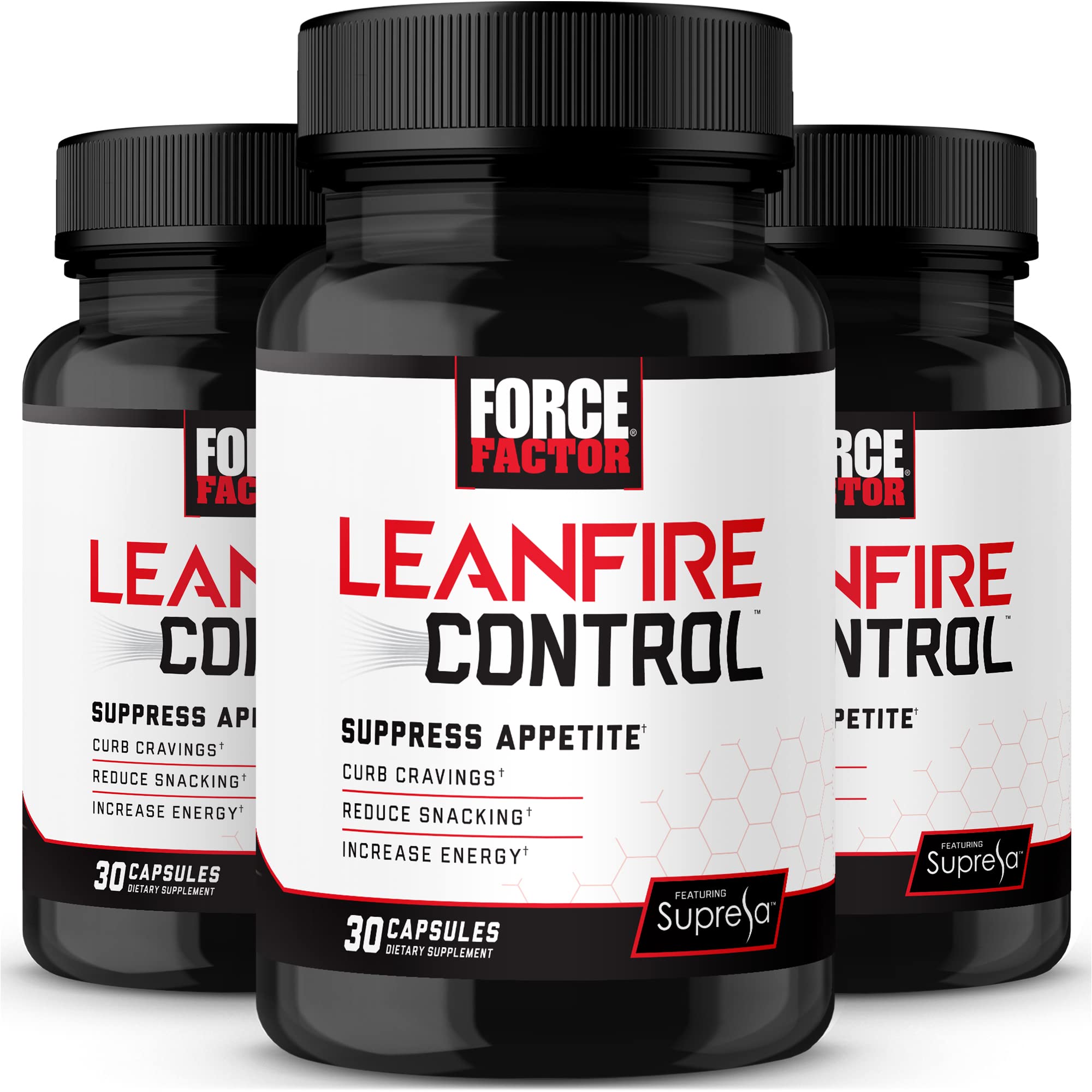 LeanFire Control Appetite Suppressant - 3 Pack (90 Capsules) with B12 Vitamins, Green Tea Extract & Garcinia Cambogia for Weight Loss, Craving Control & Energy Boost | Supports Metabolism & Healthy Lifestyle | Perfect for Busy Professionals & Fitness Enthusiasts