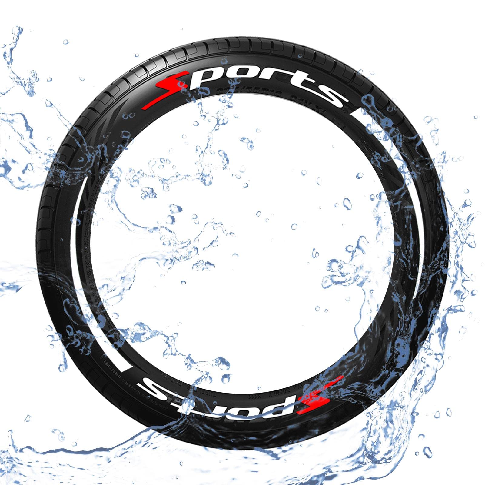 LAFANDE 3D Car Tire Lettering Stickers - High Performance DIY Wheel Decals for Sports Cars & Motorcycles - Enhance Vehicle Appearance for Racing, Car Shows & Street Style