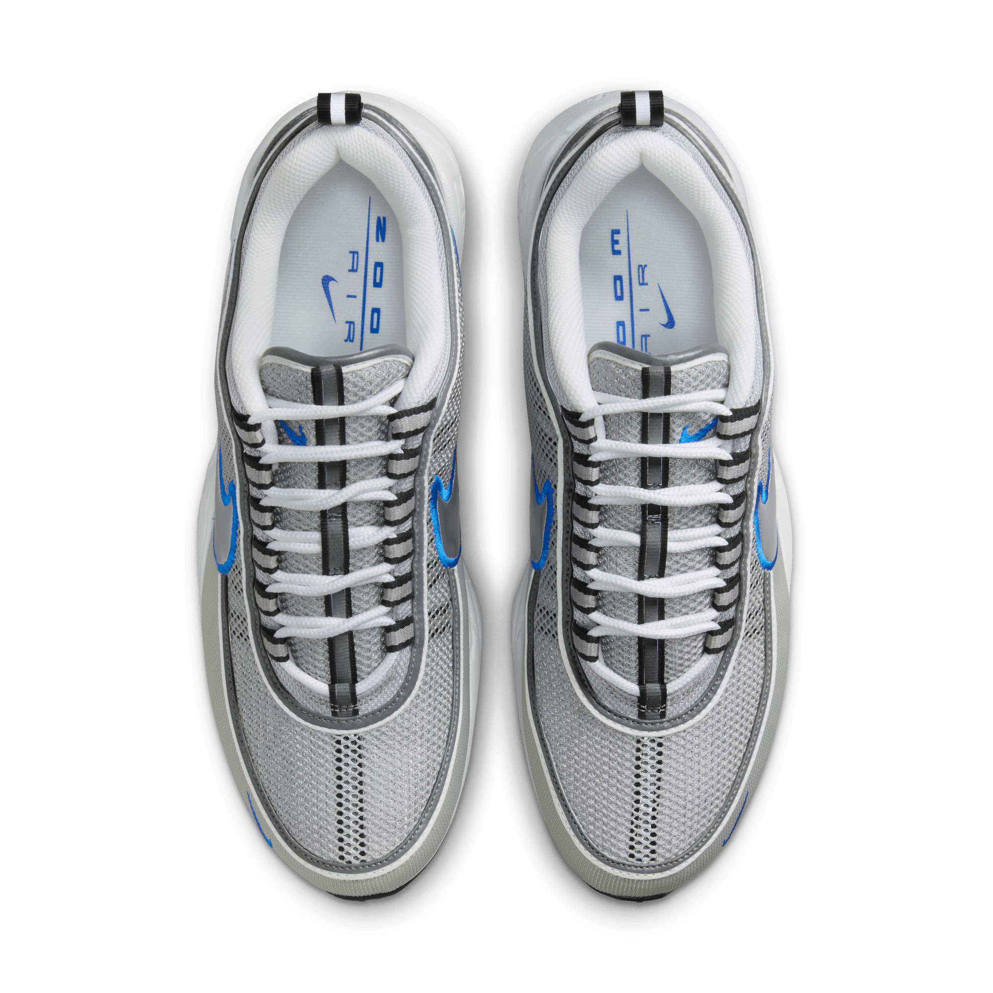 Nike Air Zoom Spiridon Running Shoes - Metallic Silver - Lightweight & Cushioned for Men's & Women's Jogging, Gym Workouts & Casual Wear