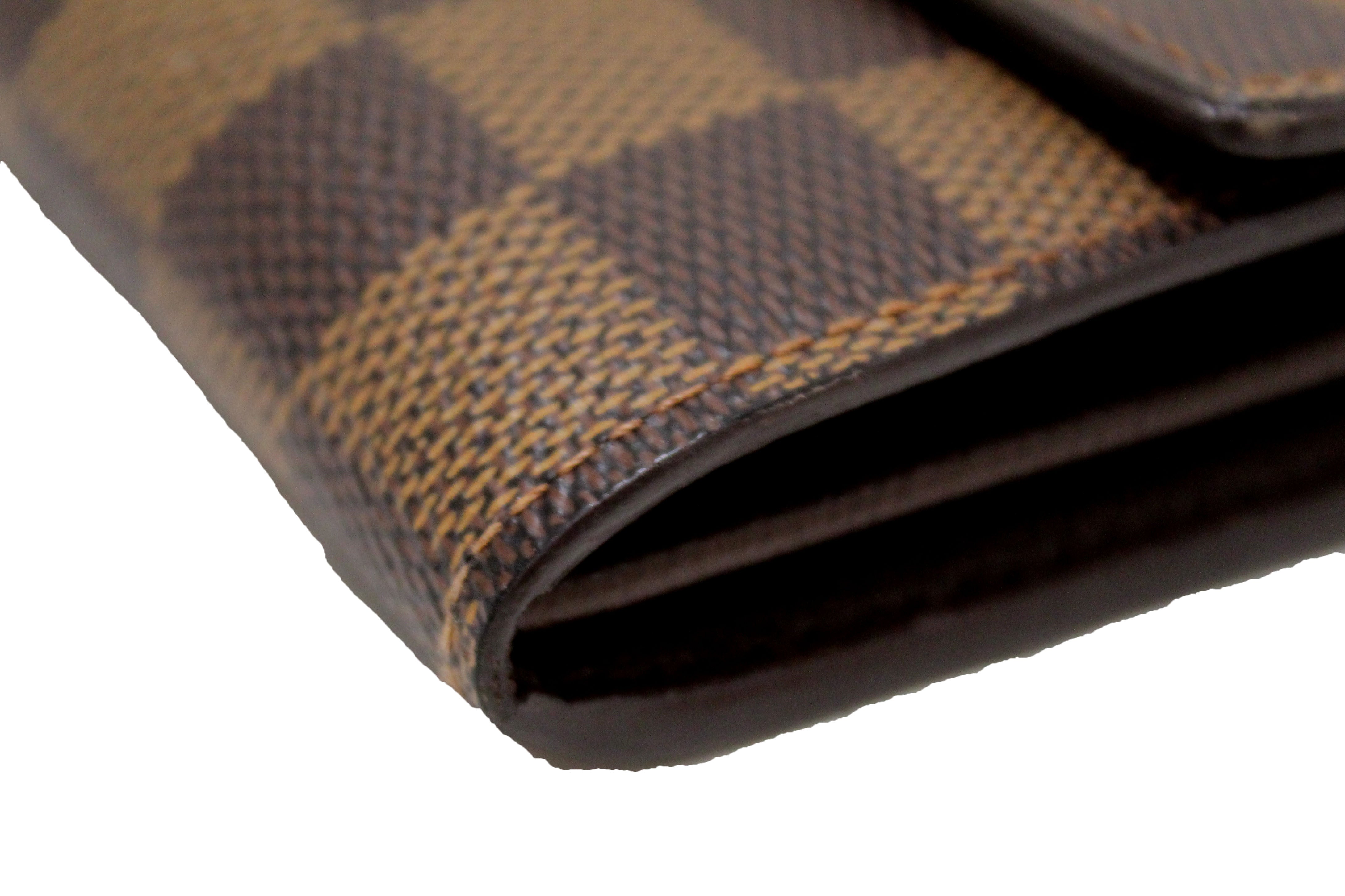 Authentic Louis Vuitton Damier Ebene Canvas Sarah Wallet - Luxury Women's Designer Wallet for Everyday Use & Special Occasions