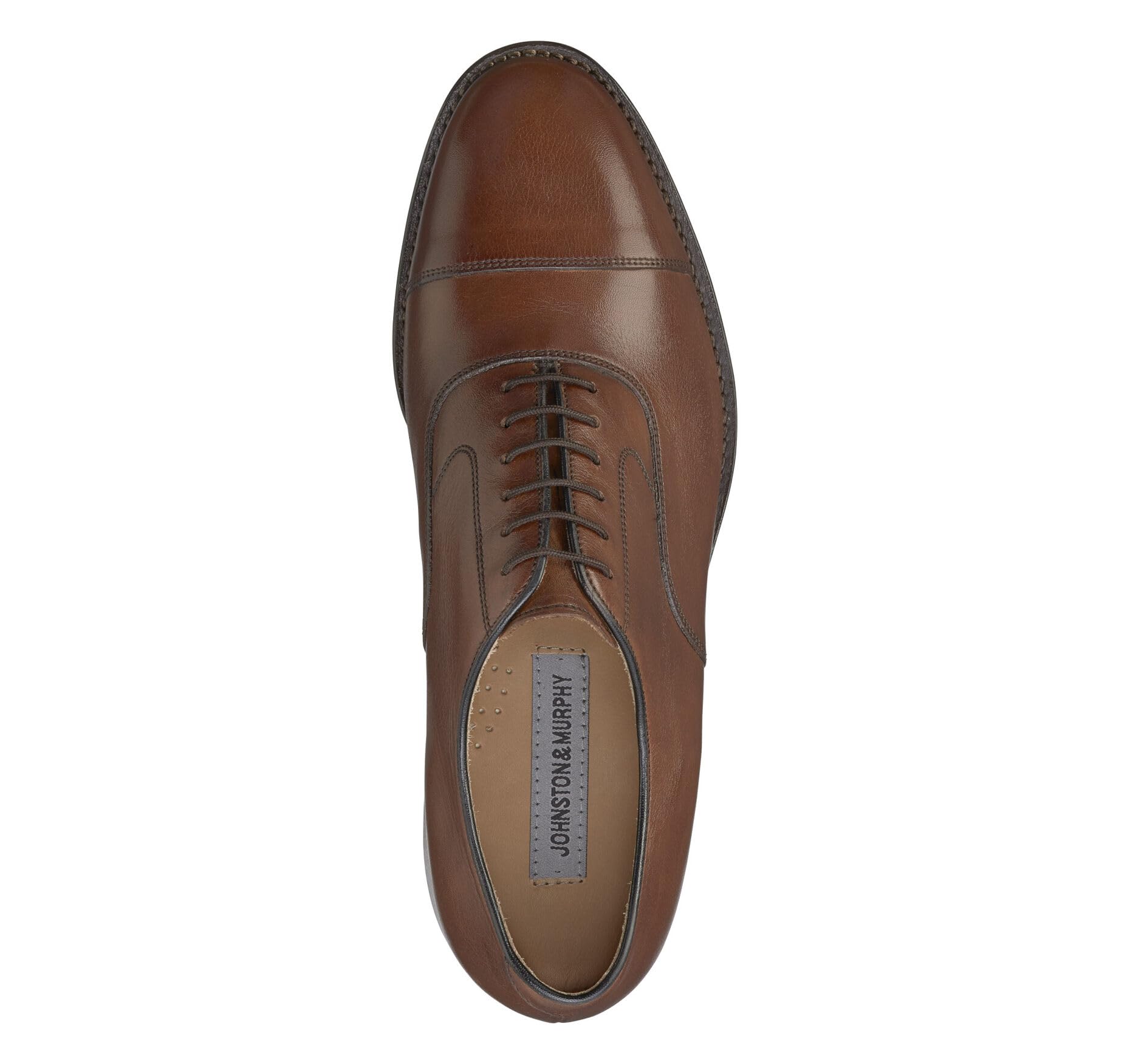 Johnston & Murphy Men's Melton Cap Toe Oxford Dress Shoes - Classic Formal & Business Attire for Weddings, Office & Special Occasions