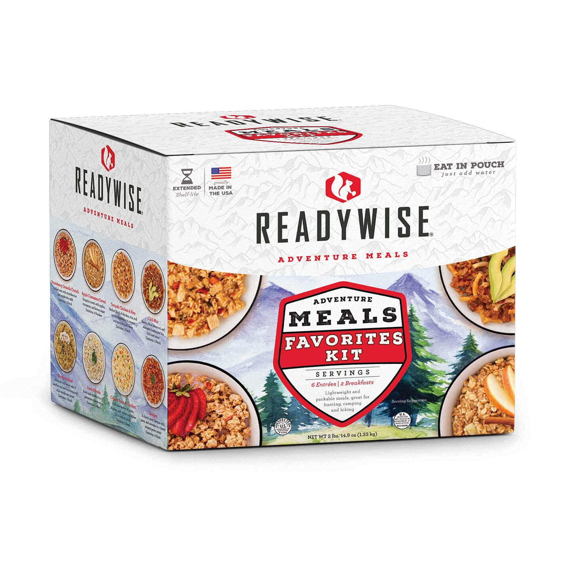 READYWISE Emergency Food Supply Kit - 9 Pack Freeze Dried MRE Meals with 15-Year Shelf Life | Survival, Camping, Backpacking & Disaster Preparedness Essentials for Outdoor Adventures & Emergency Situations