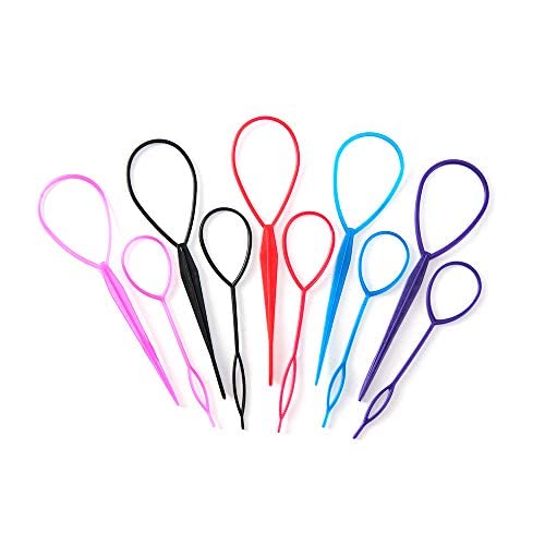 iFlyMars 5 Pairs Hair Braid Accessories - Ponytail Maker & French Braid Tool Kit with Topsy Tail Loop for Easy Styling | Perfect for Everyday Wear, Parties, and Special Occasions