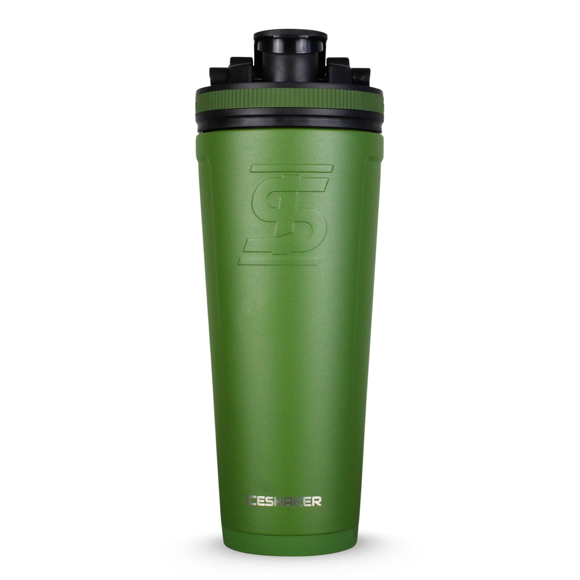 Premium Stainless Steel Ice Shaker Bottle - Leakproof Protein Shaker for Gym, Workouts & Travel - BPA-Free Fitness Water Bottle with Mixing Ball - Ideal for Protein Powder, Pre-Workout & Smoothies