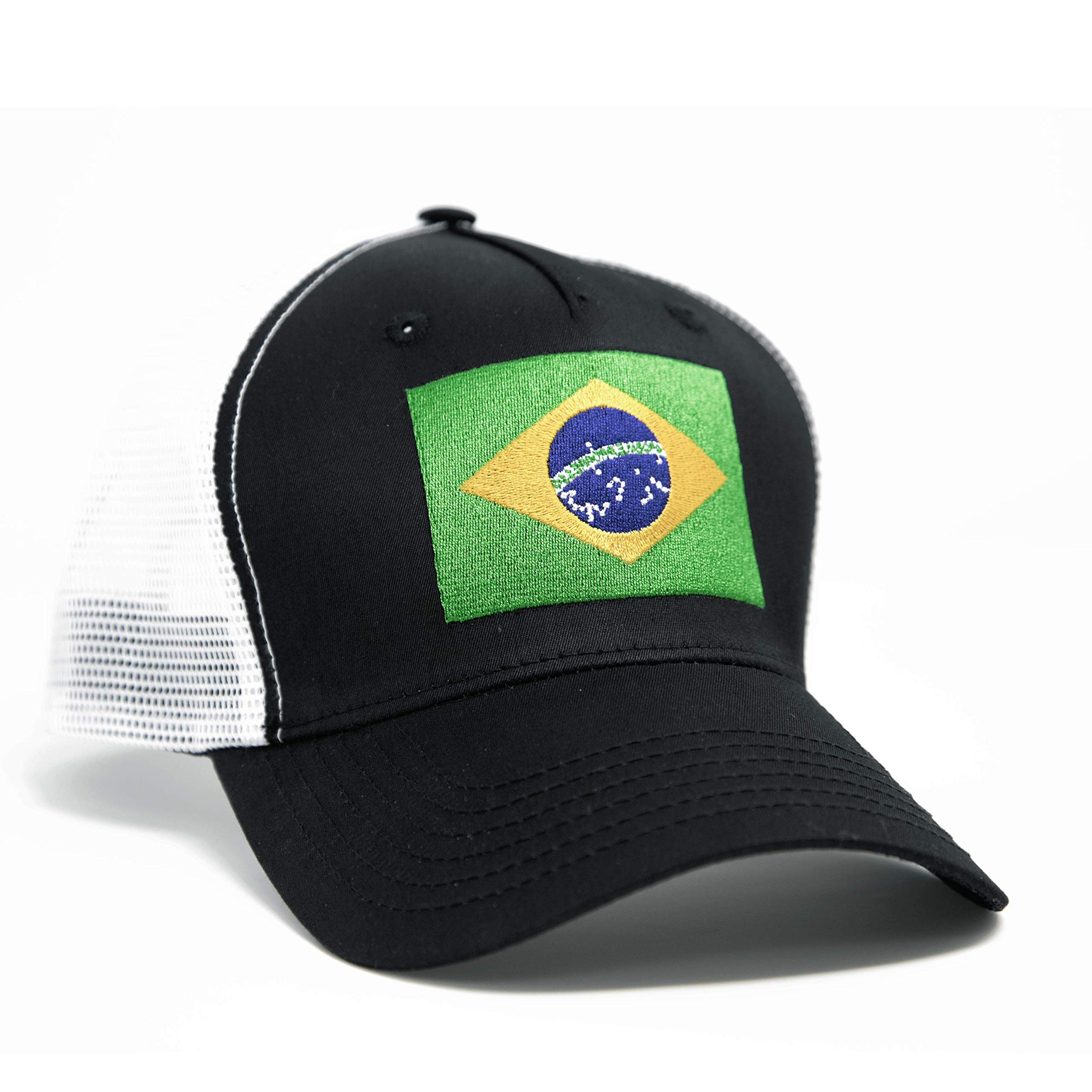 Premium Brazil Flag Snapback Trucker Baseball Hat - Adjustable & Stylish for Sports, Outdoor & Patriotic Events