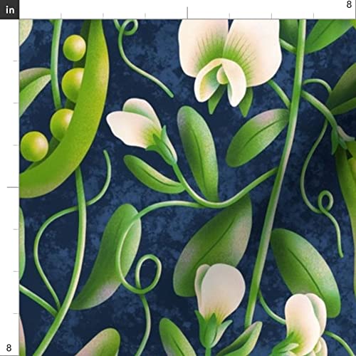 Fresh Garden Vegetables Printed Satin Fabric Fat Quarter - Premium Spoonflower Fabric for Sewing, Apparel, Lining, Fashion Blankets & Home Decor - Perfect for DIY Crafts, Quilting, and Home Decoration Projects