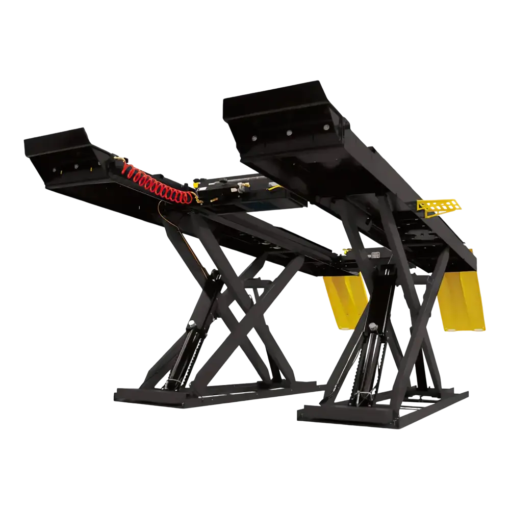 Hofmann 14K Scissor Alignment Lift with 2 Rolling Jacks & Stainless Steel Turntable - Perfect for Auto Repair Shops, Tire Centers, and Vehicle Maintenance